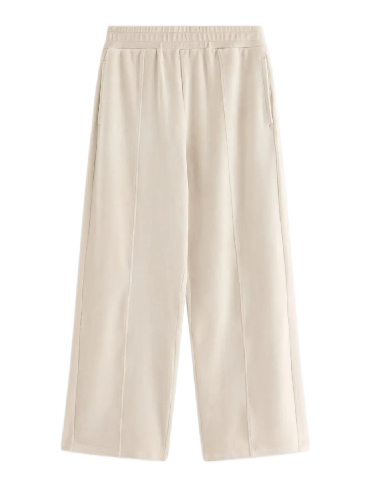Lindex Trouser velour wide - Lindex - LIGHT DUSTY BEIGE / cream