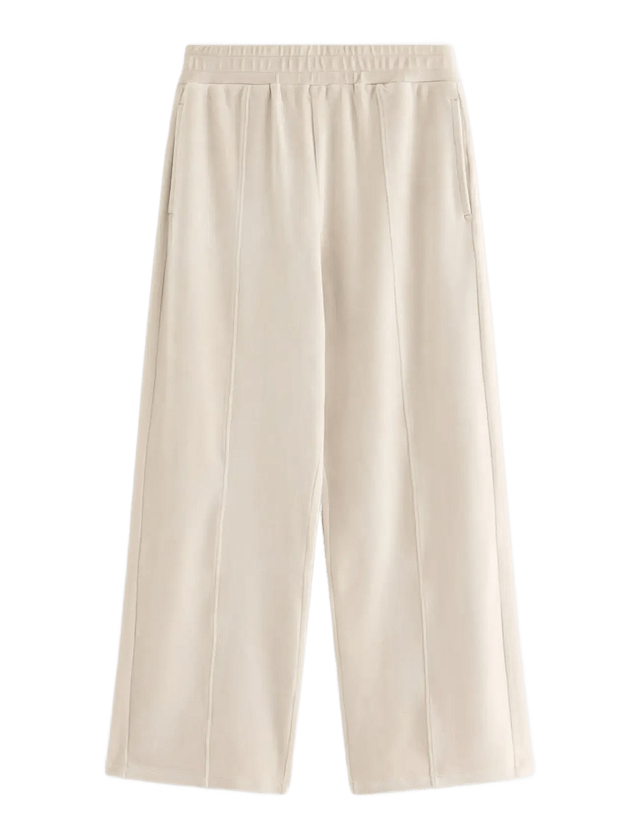 Lindex - Wide trousers in velour - jogginghosen - light dusty beige - 1