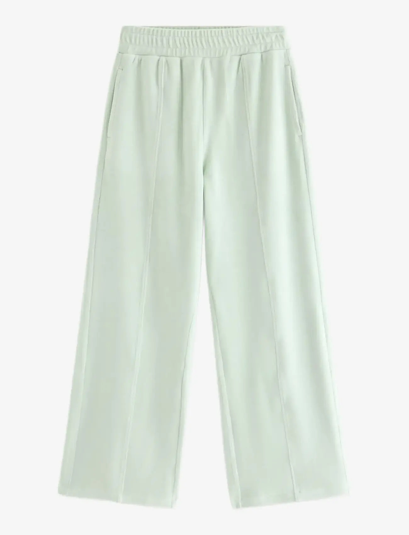 Lindex - Wide trousers in velour - sweatpants - light dusty green - 1