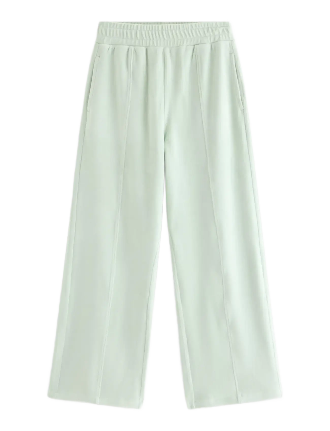 Lindex Wide trousers in velour - 4 for 3 - LIGHT DUSTY GREEN / green