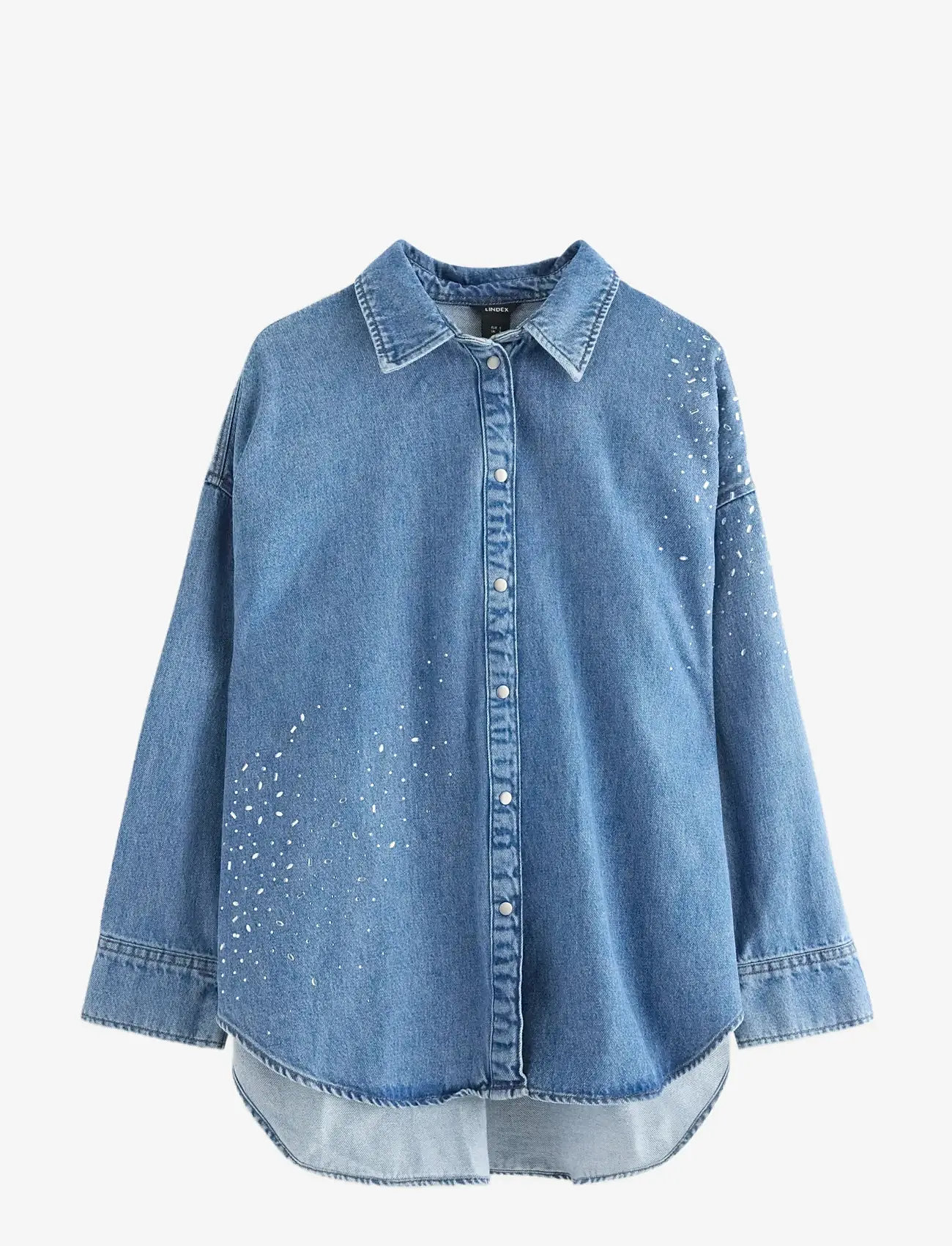 Lindex - Skjorte i denim - jeansskjortor - denim blue - 1