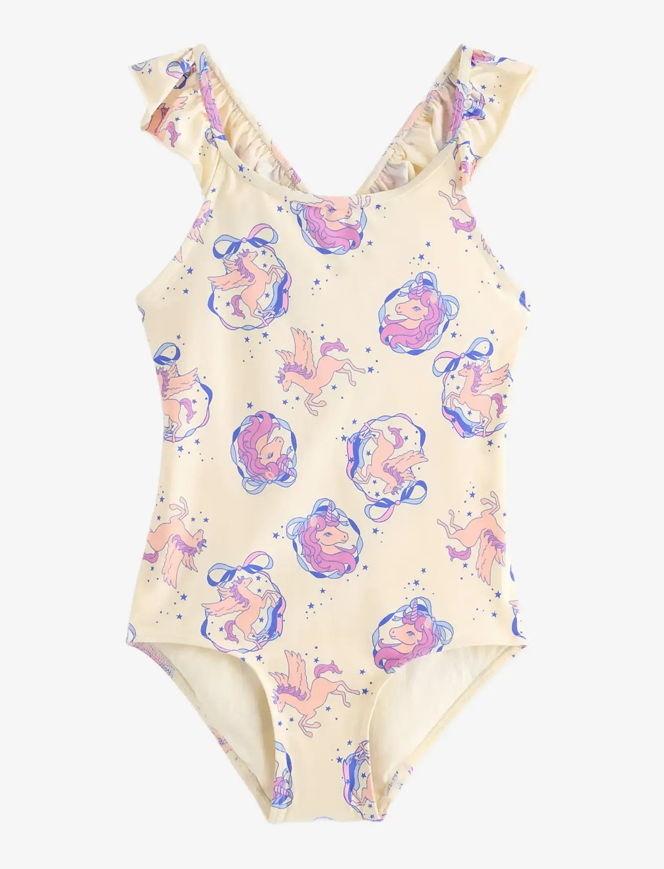 Lindex - Swimsuit straps with flounces - ujumistrikood - white - 0