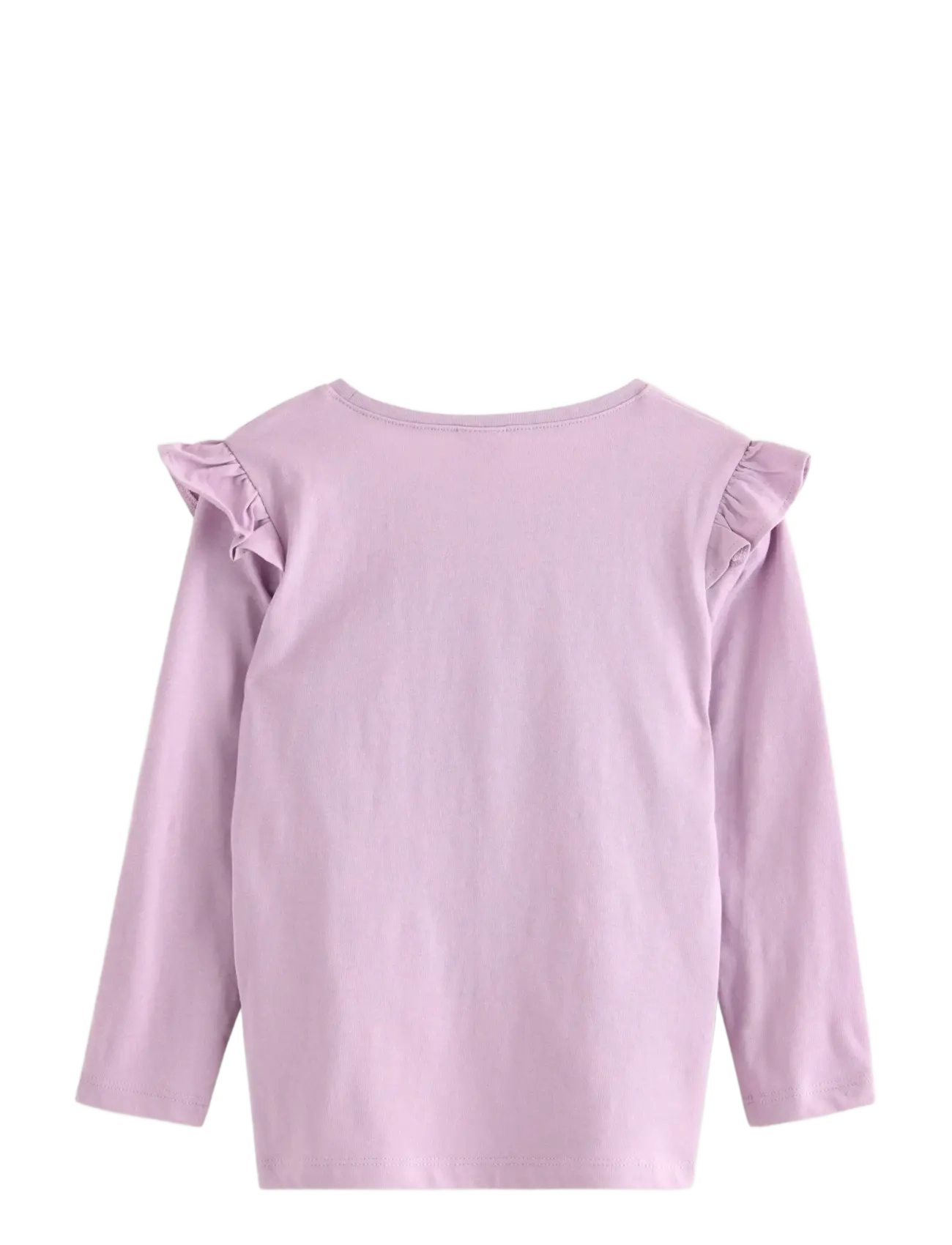 Lindex - Top ls frill detail unicorn pr - langærmede t-shirts - light lilac - 2