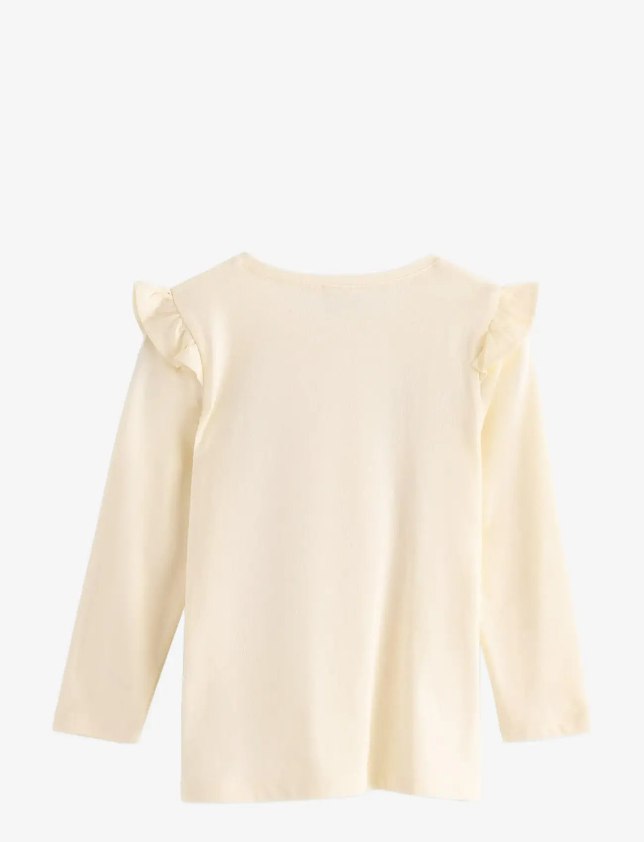 Lindex - Top ls frill detail unicorn pr - langærmede t-shirts - white - 2