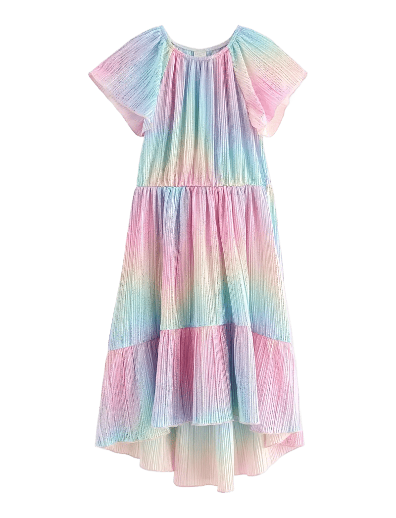 Lindex - Dress ss plisse rainbow AOP - partykleider - light pink - 1