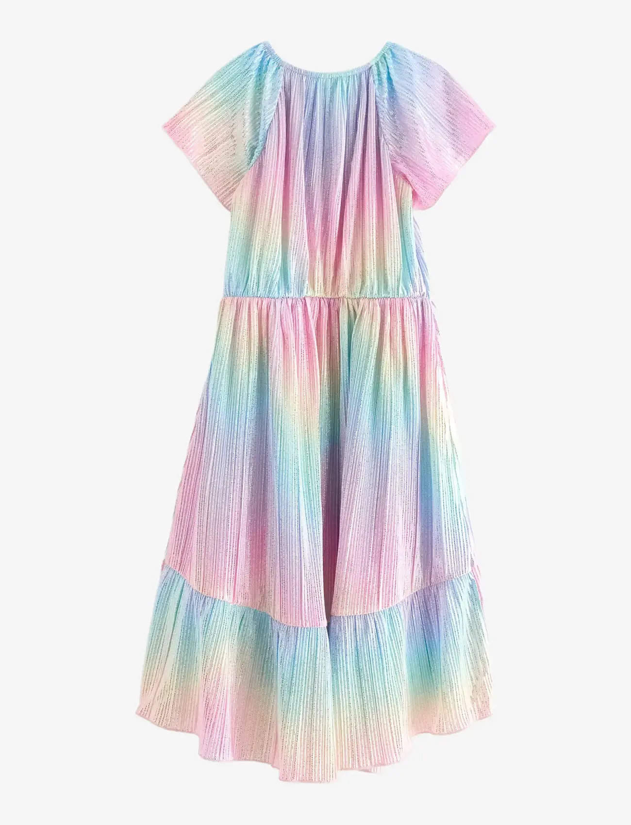 Lindex - Dress ss plisse rainbow AOP - festklänningar - light pink - 2