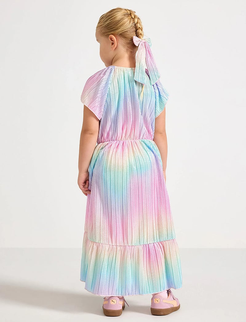 Lindex - Dress ss plisse rainbow AOP - partykleider - light pink - 3