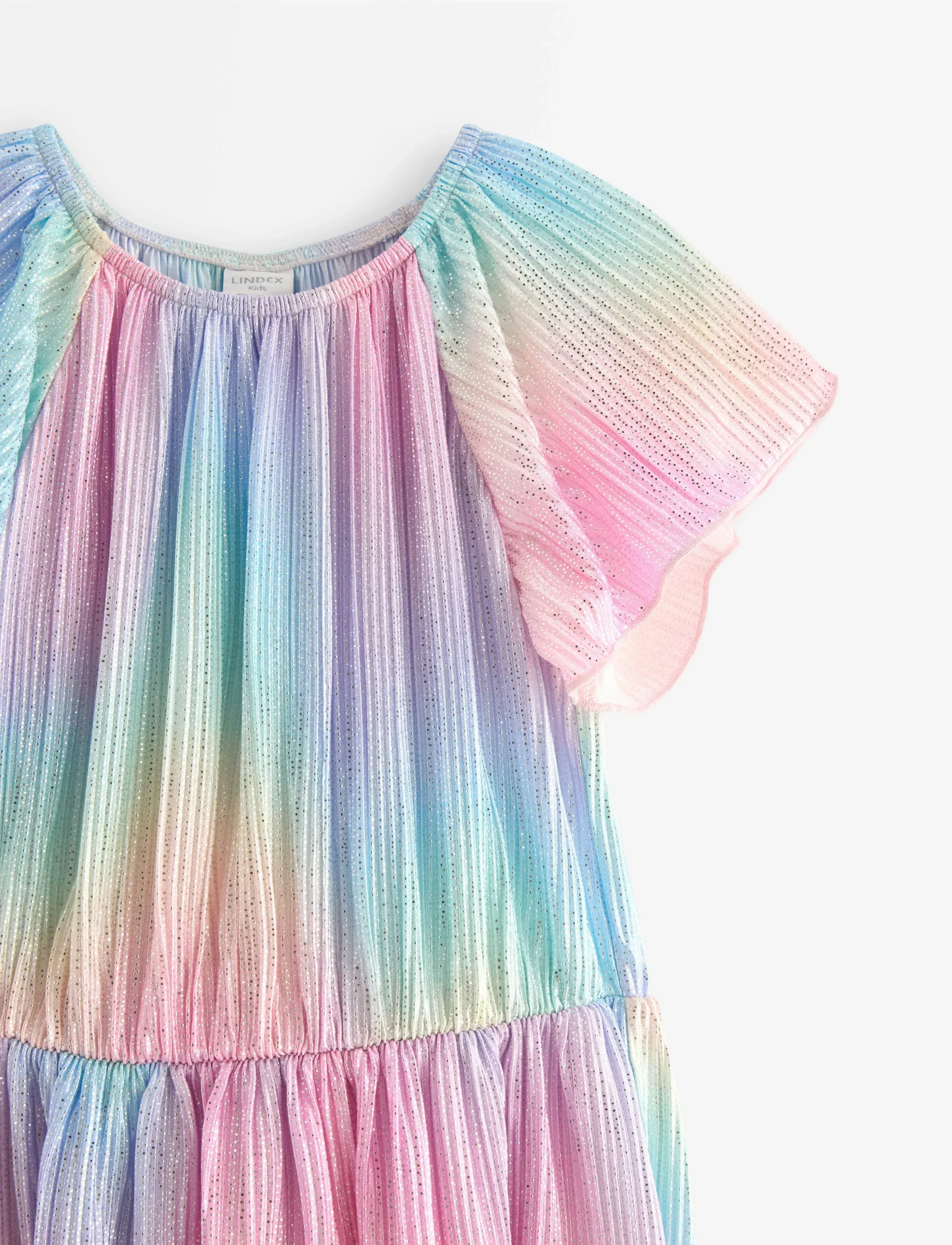 Lindex - Plissé dress with glitter - sukienki eleganckie - light pink - 5
