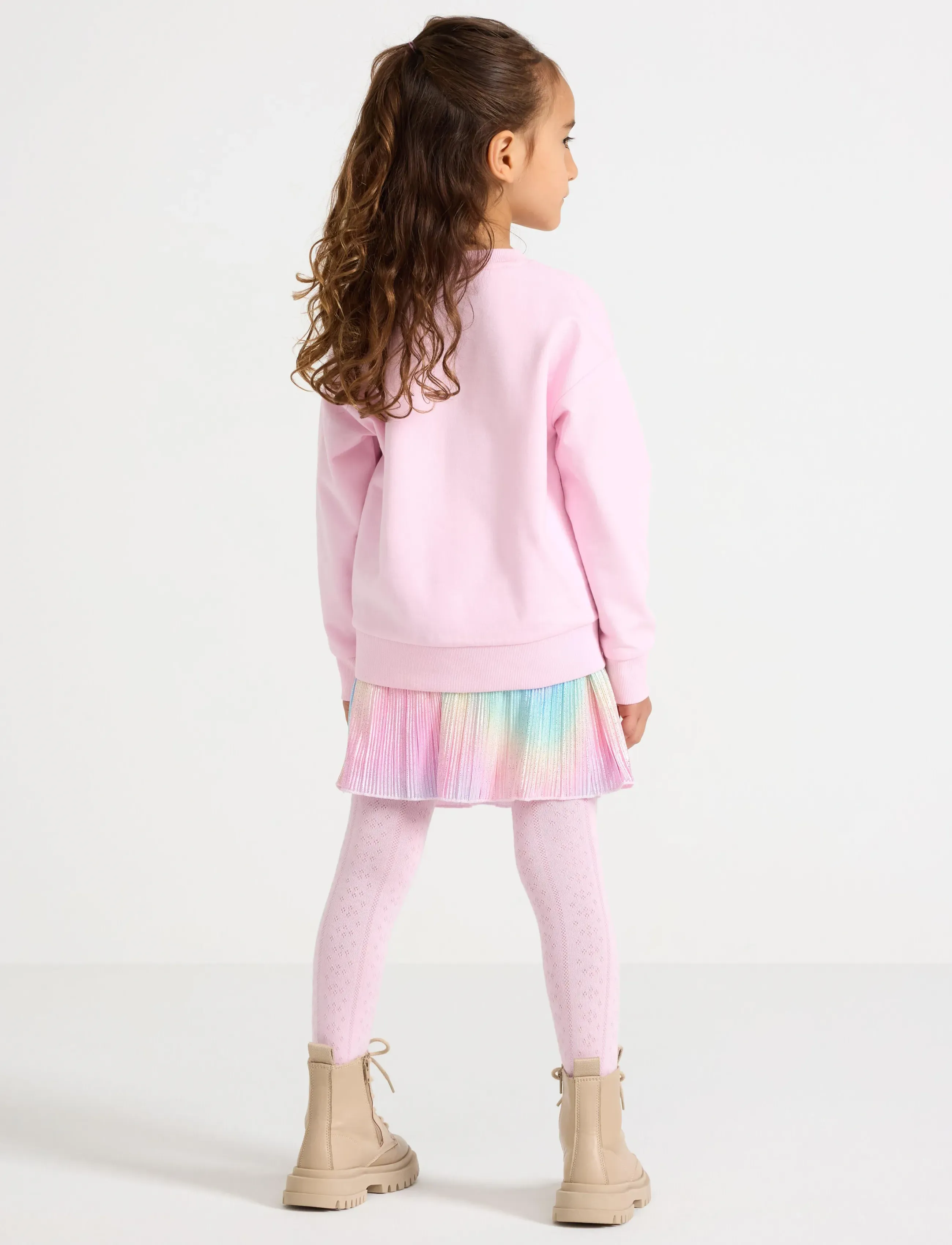 Lindex - Plissé skirt - minihameet - light pink - 3