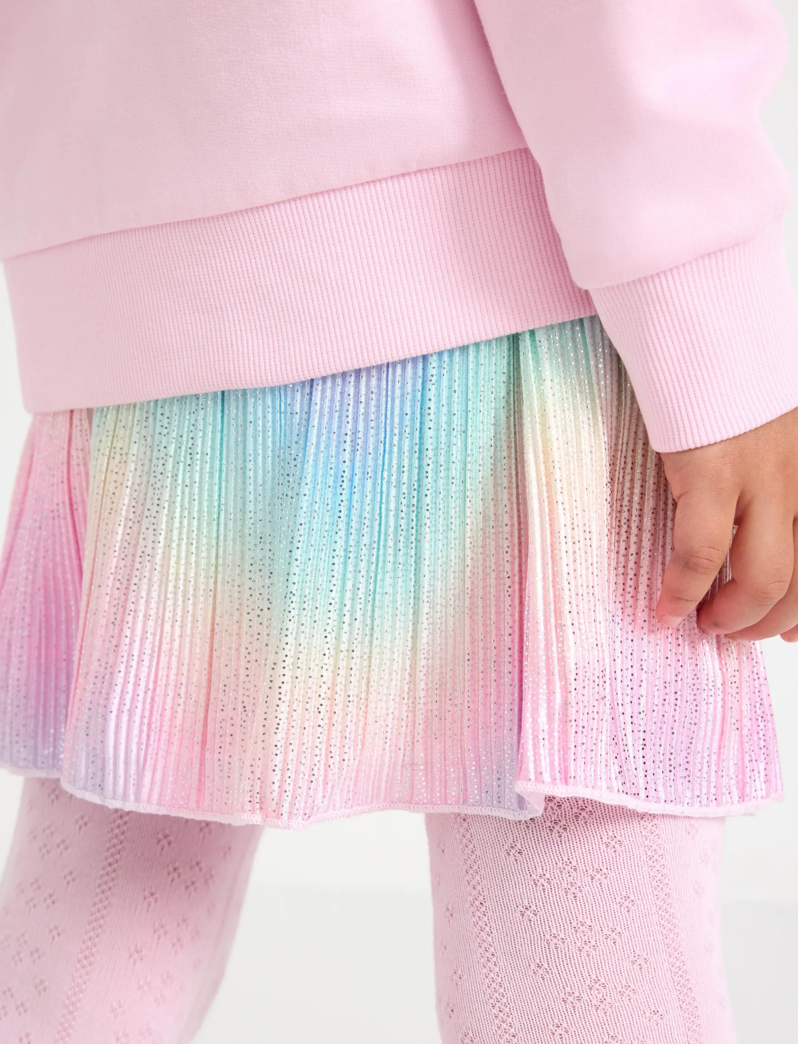 Lindex - Plissé skirt - minihameet - light pink - 4