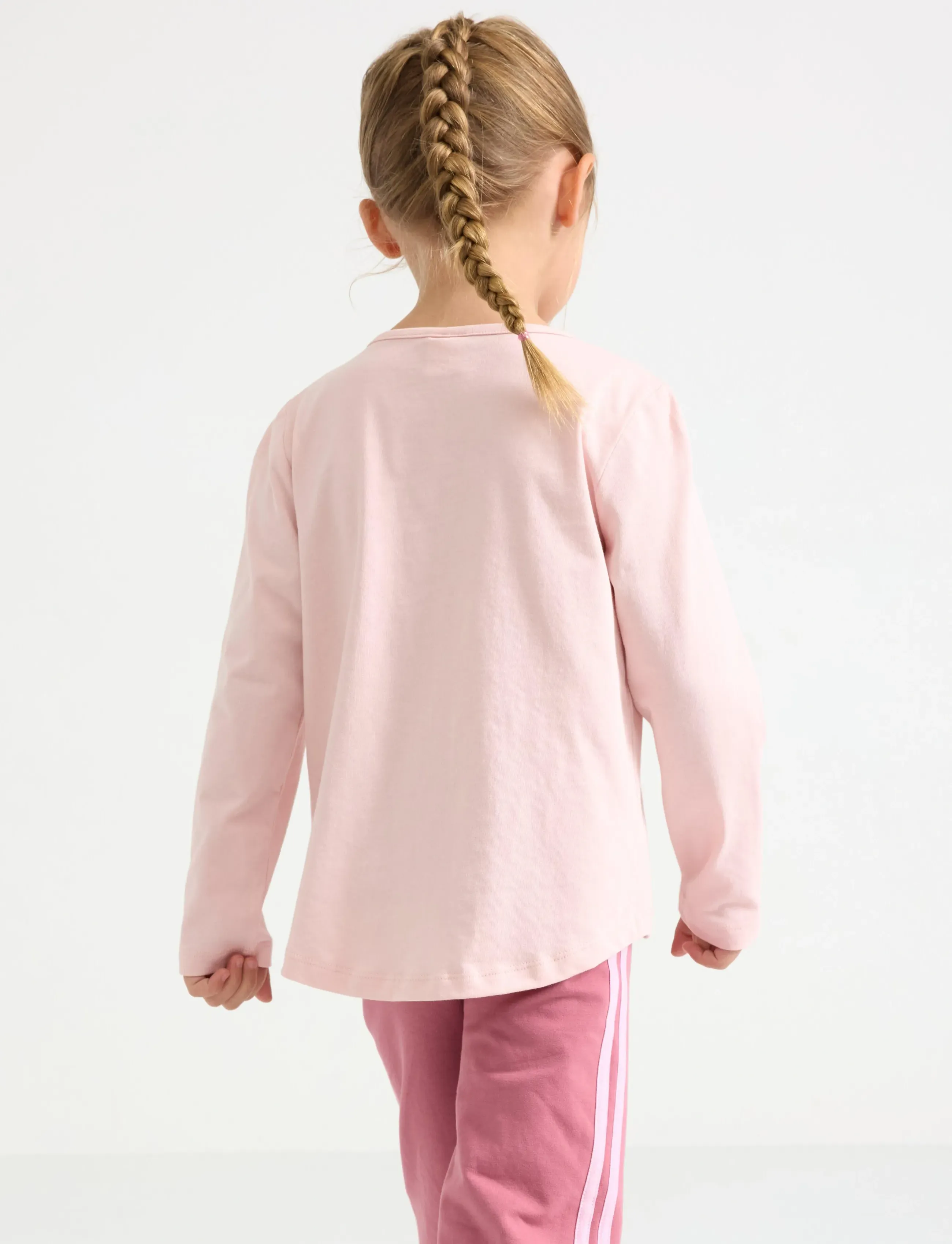 Lindex - Top ls pile applique - light dusty pink - 3