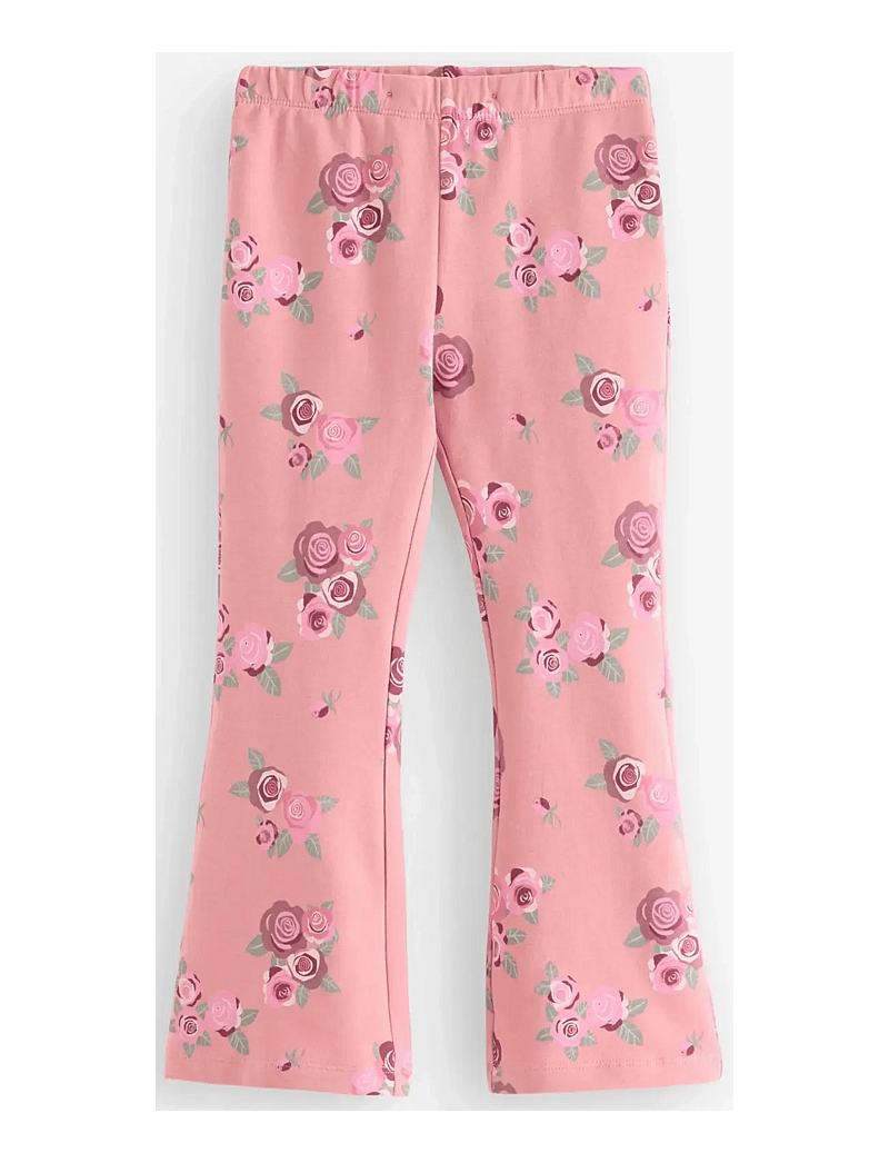 Lindex - Leggings flare br AOP - leggings - dusty pink - 1