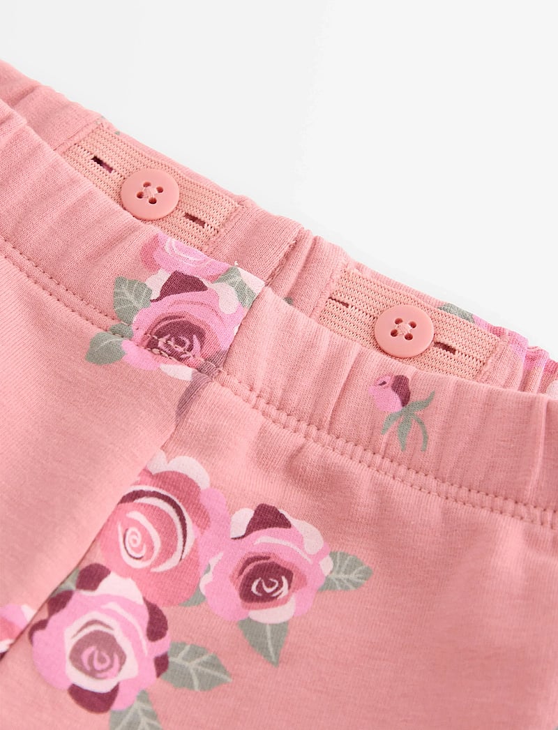 Lindex - Leggings flare br AOP - leggings - dusty pink - 5