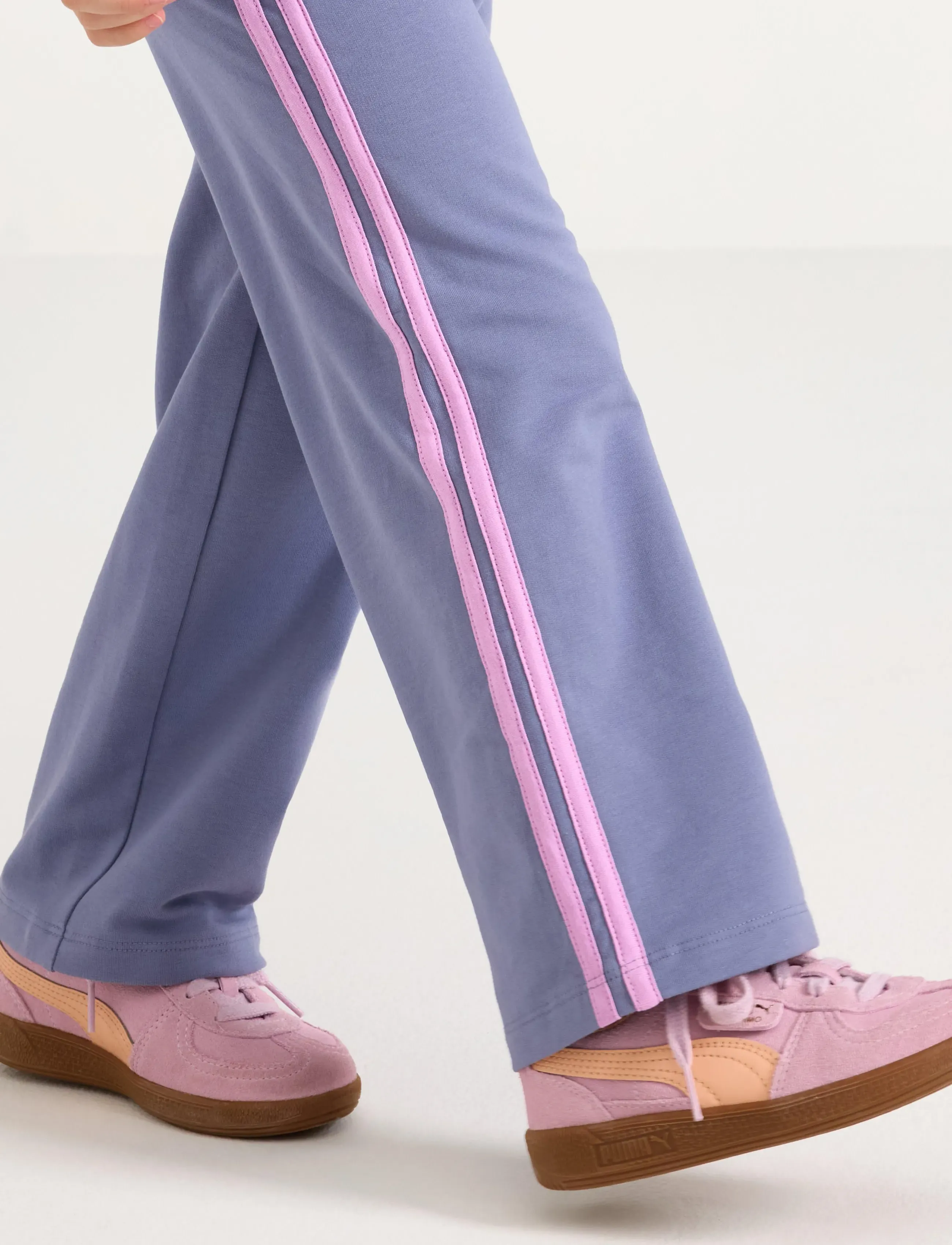 Lindex - Trousers straight tape at side - jogginghosen - dusty lilac - 4