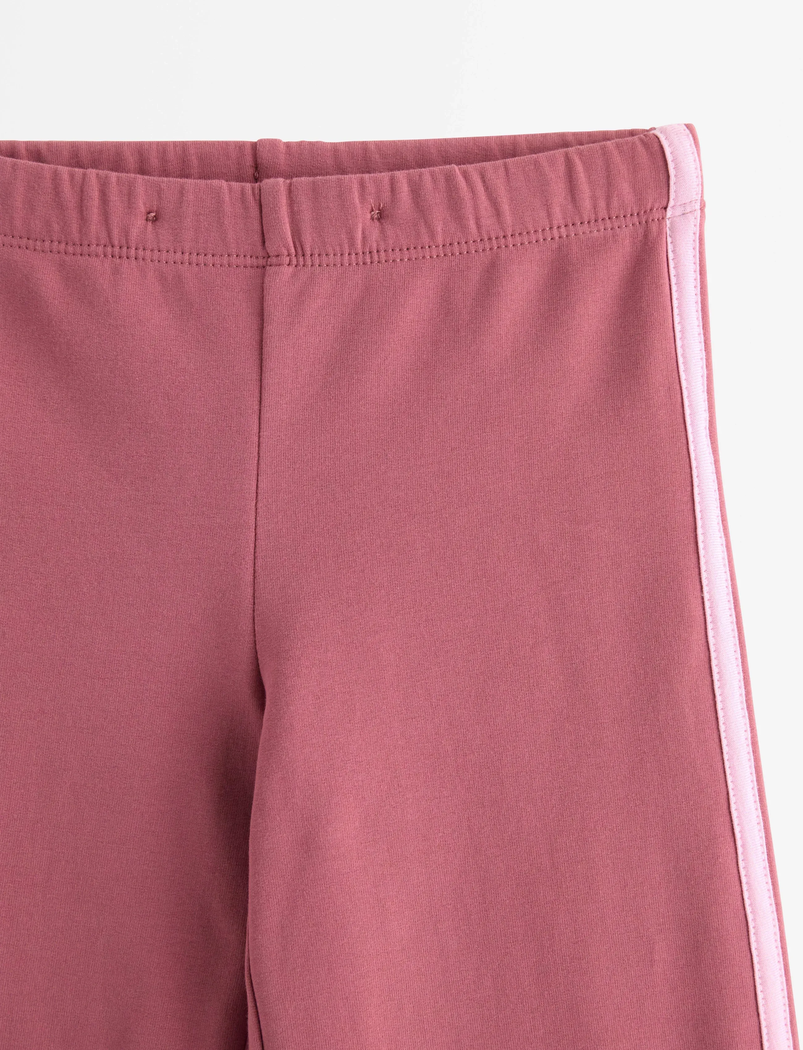 Lindex - Trousers straight tape at side - mjukisbyxor - dusty pink - 5
