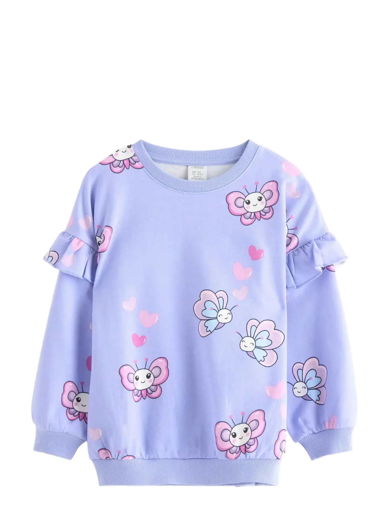 LINDEX Sweatshirt Aop Lila - 98 - Kinder