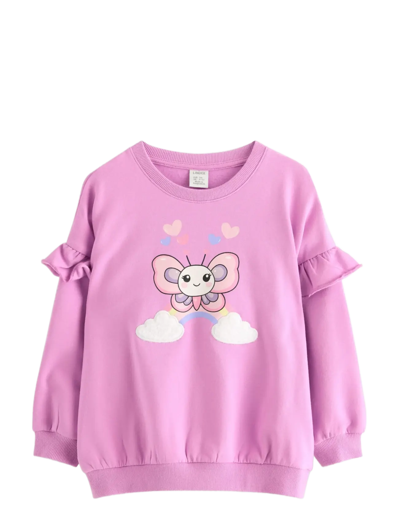 Lindex Sweatshirt placement print - Last chance - LIGHT LILAC / pink/rose