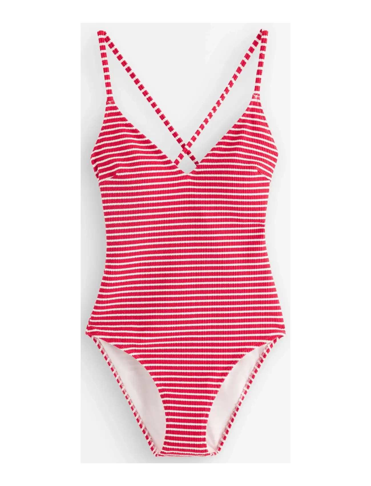 LINDEX Crinkled Badeanzug Rot - XL - Damen