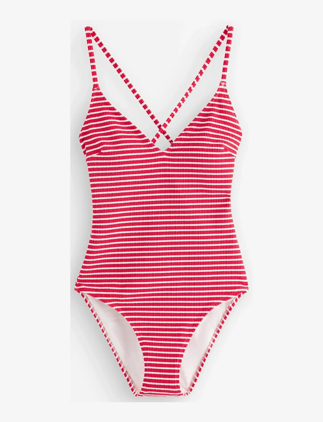 Lindex - Crinkled swimsuit - badedragter - red - 1