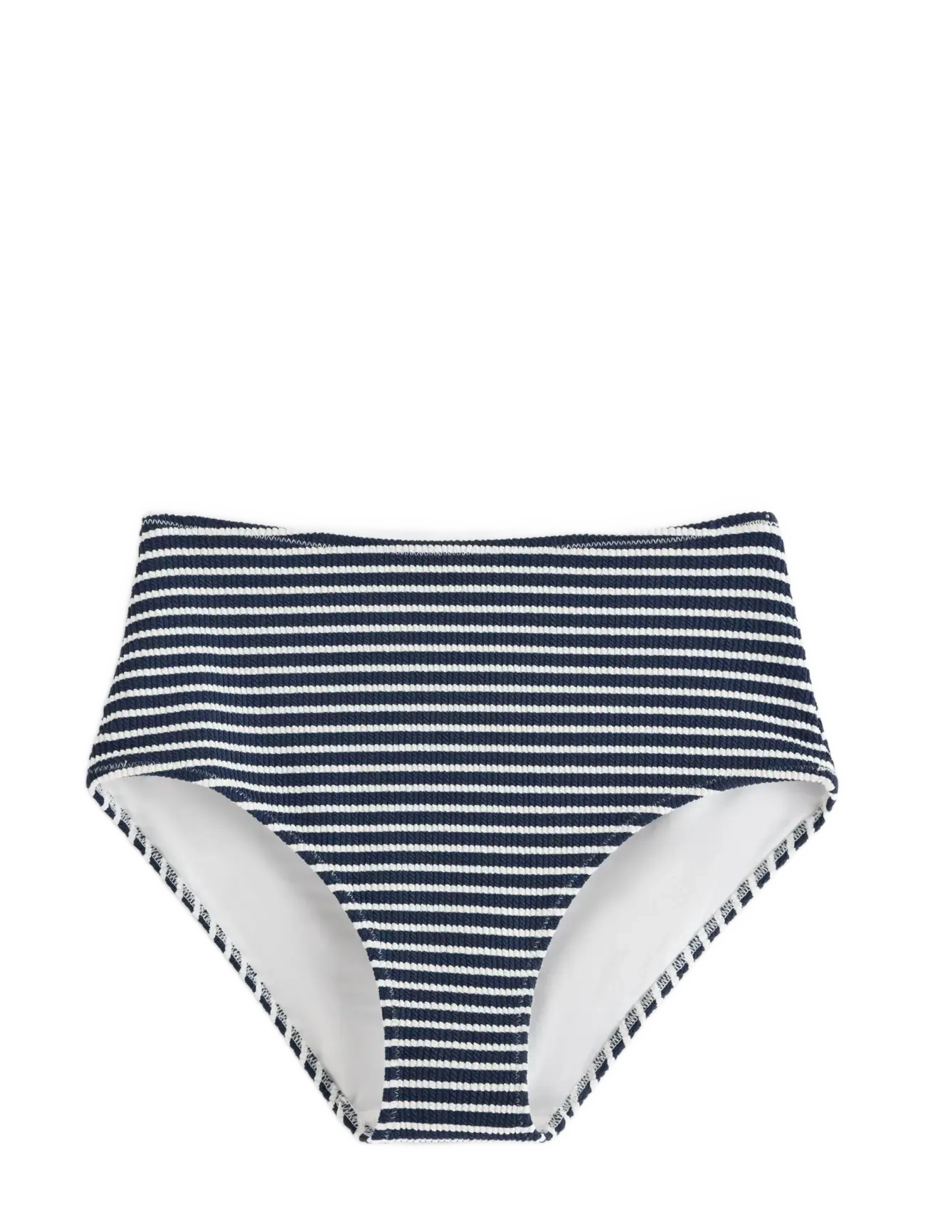 Lindex - Crinkled bikini bottom with high waist - bikinihosen mit hoher taille - navy - 1