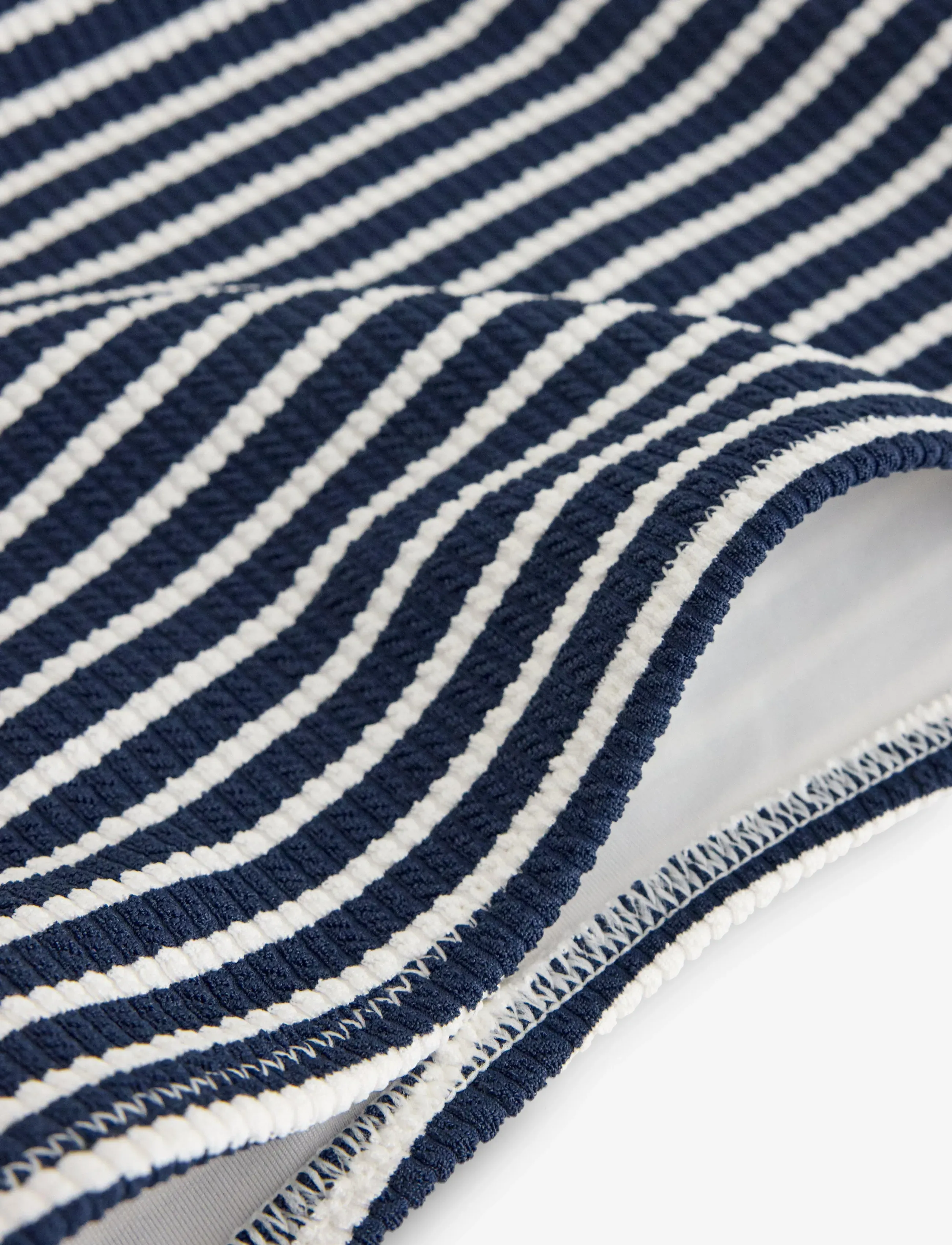 Lindex - Crinkled bikini bottom with high waist - bikinihosen mit hoher taille - navy - 5