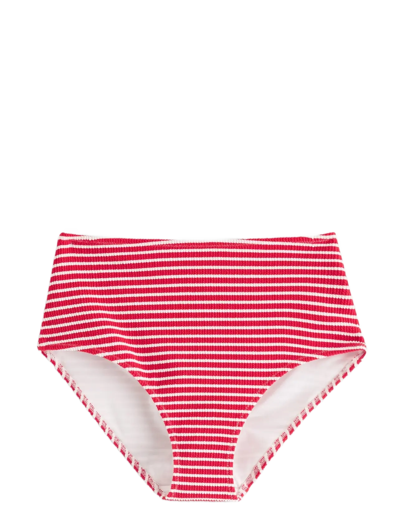 Lindex Crinkled bikini bottom with high waist - Bikinis - RED / red