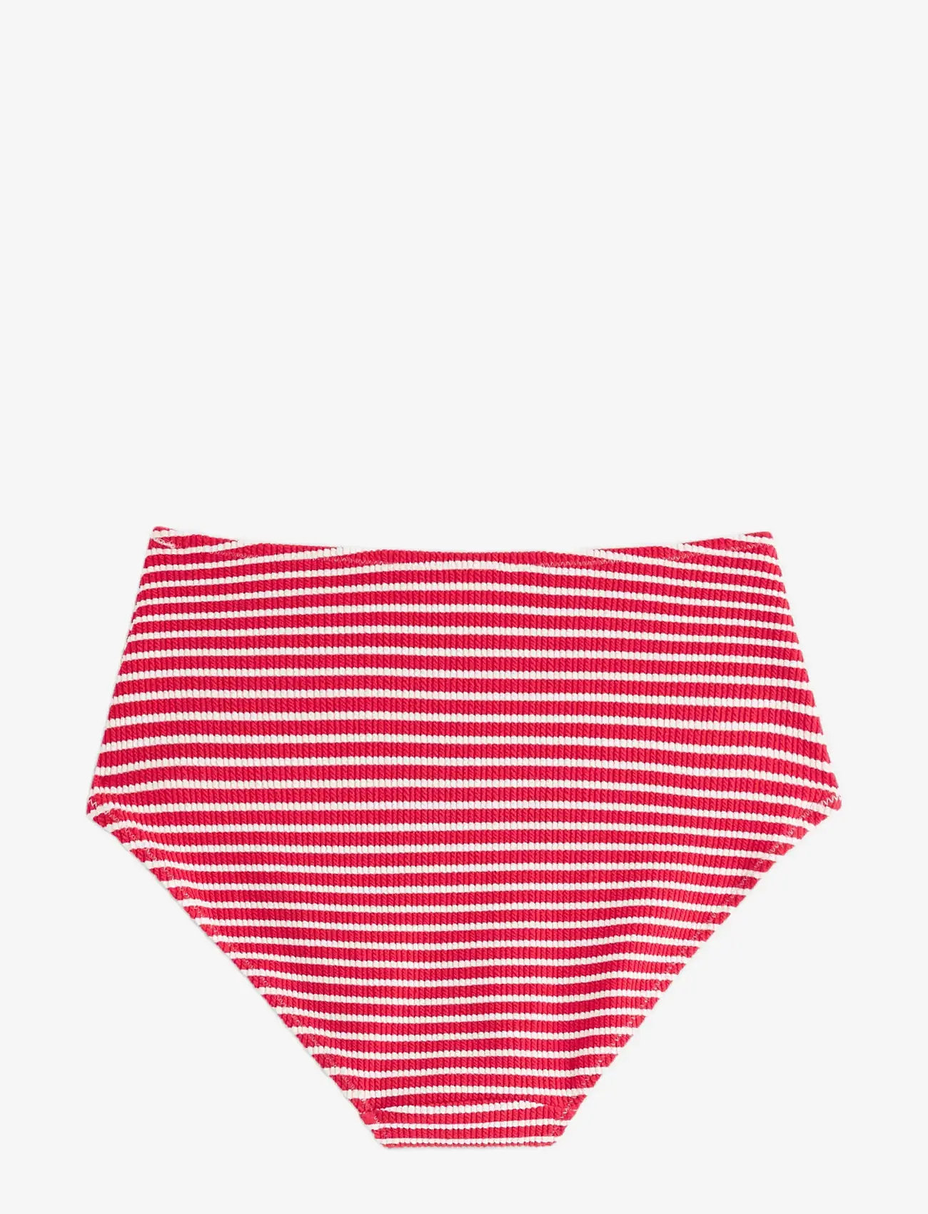 Lindex - Crinkled bikini bottom with high waist - højtaljede bikinitrusser - red - 2