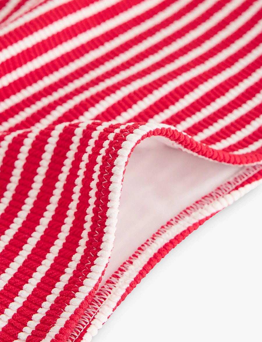 Lindex - Crinkled bikini bottom with high waist - bikinihosen mit hoher taille - red - 5