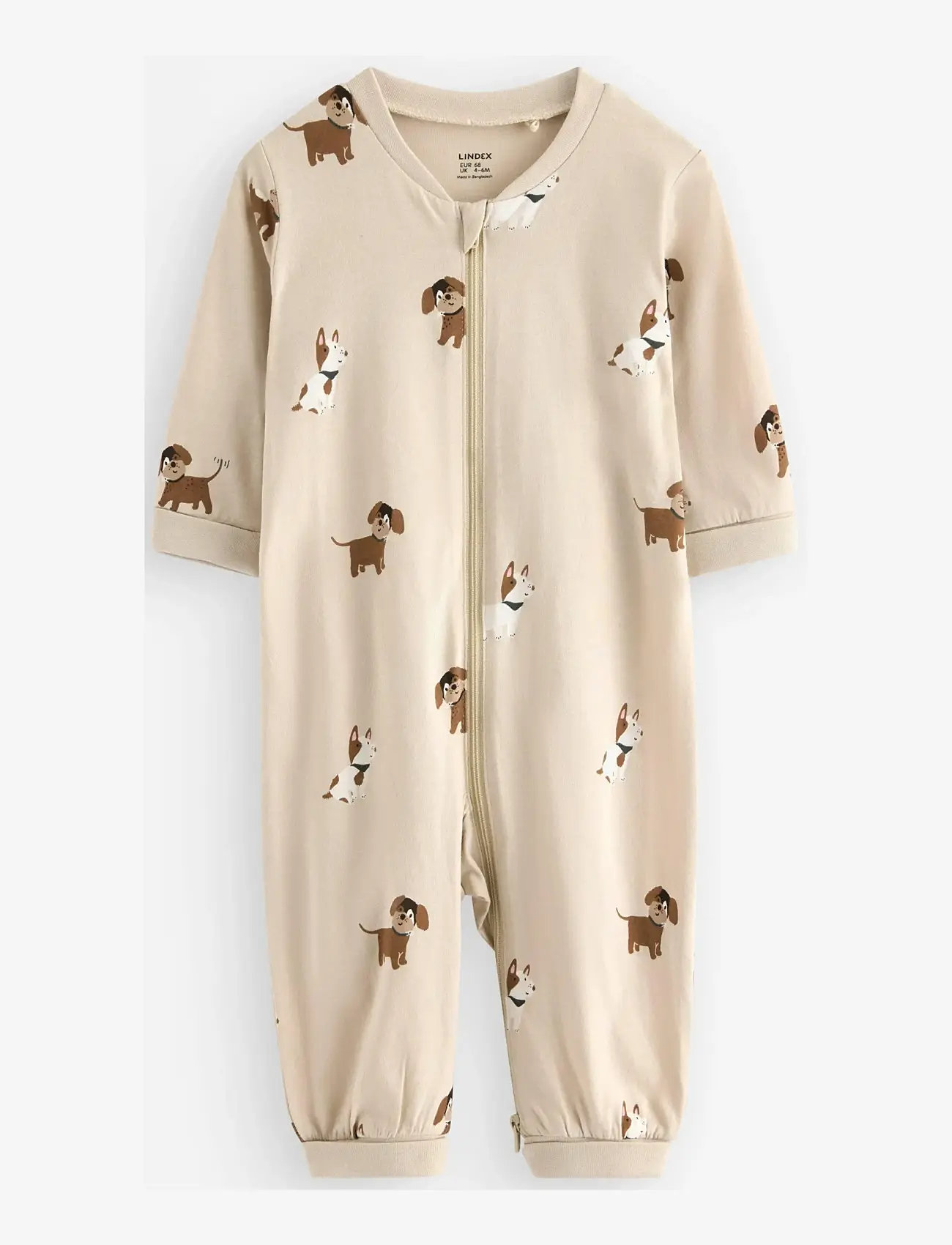 Lindex - Pyjamas with application at the back - schlafoveralls - light beige - 0