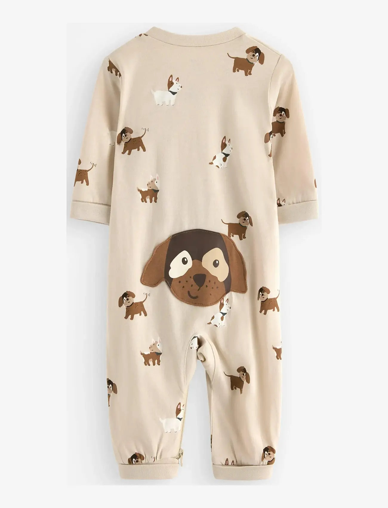 Lindex - Pyjamas with application at the back - schlafoveralls - light beige - 1