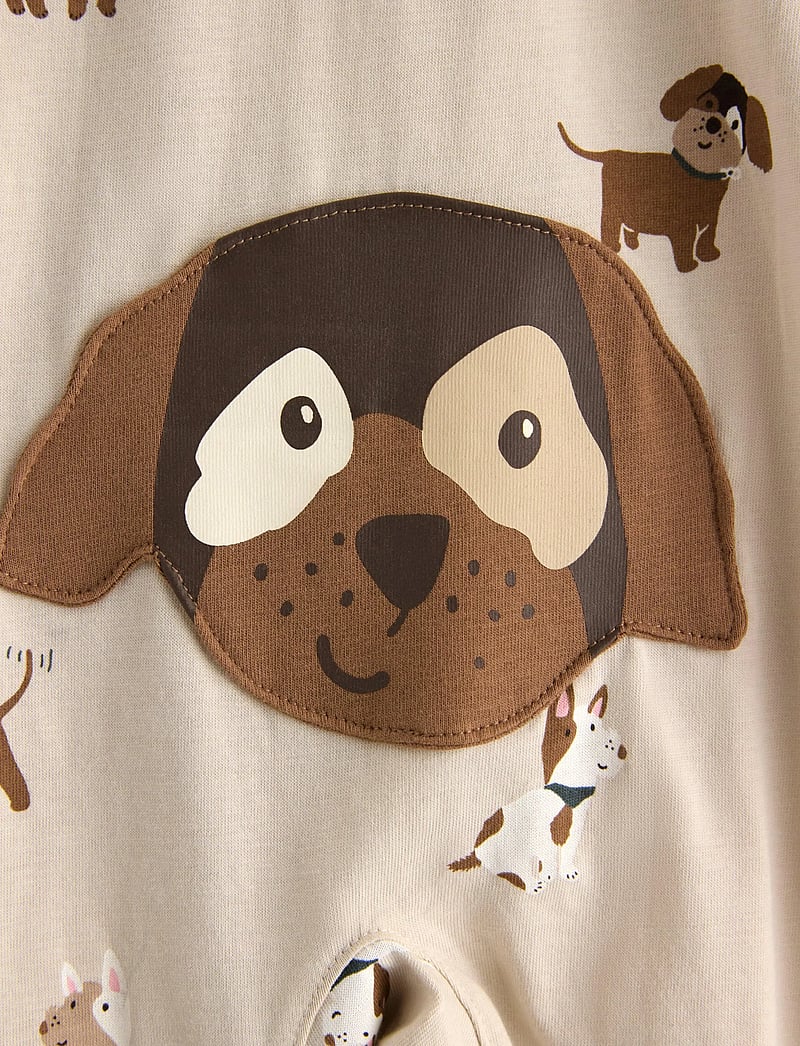 Lindex - Pyjamas with application at the back - schlafoveralls - light beige - 2