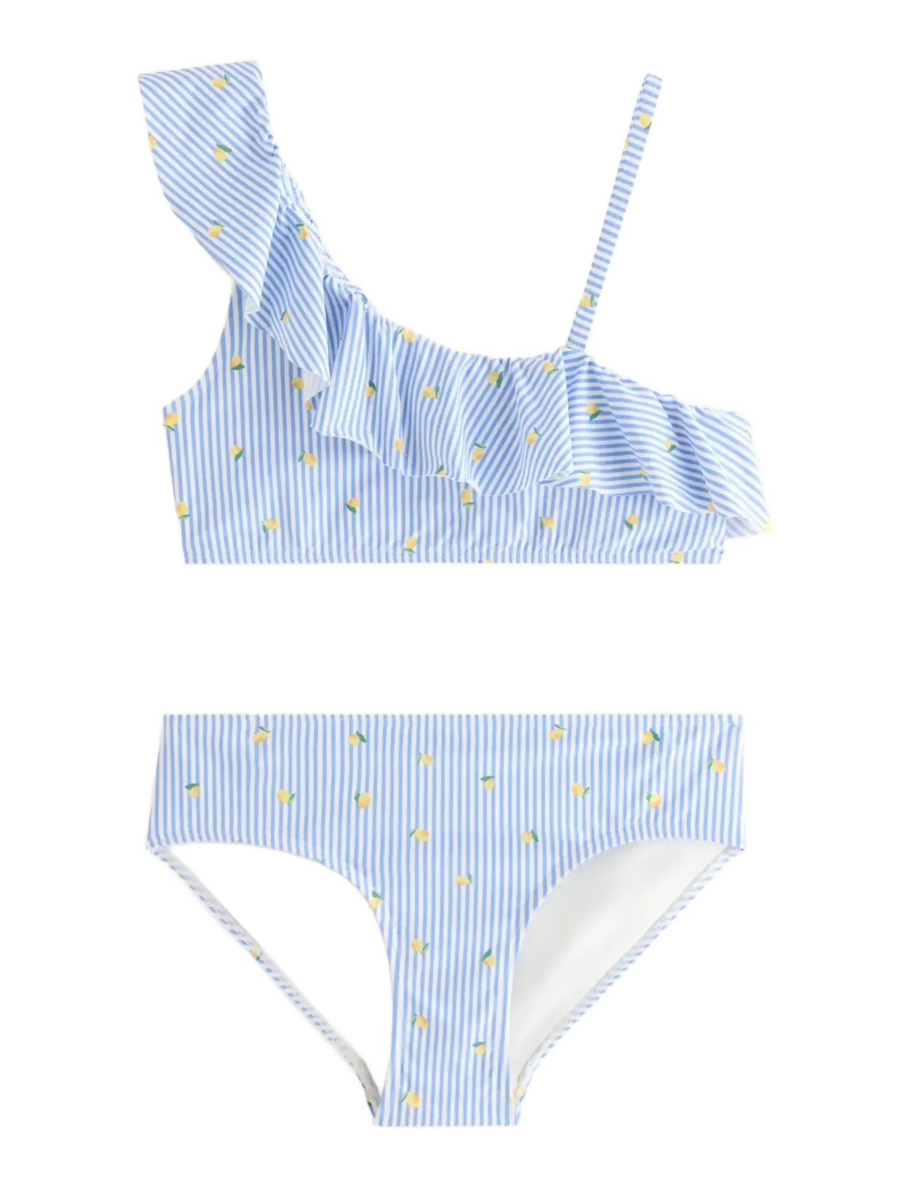 Lindex Bikini set - Bikinier - OFF WHITE / blue
