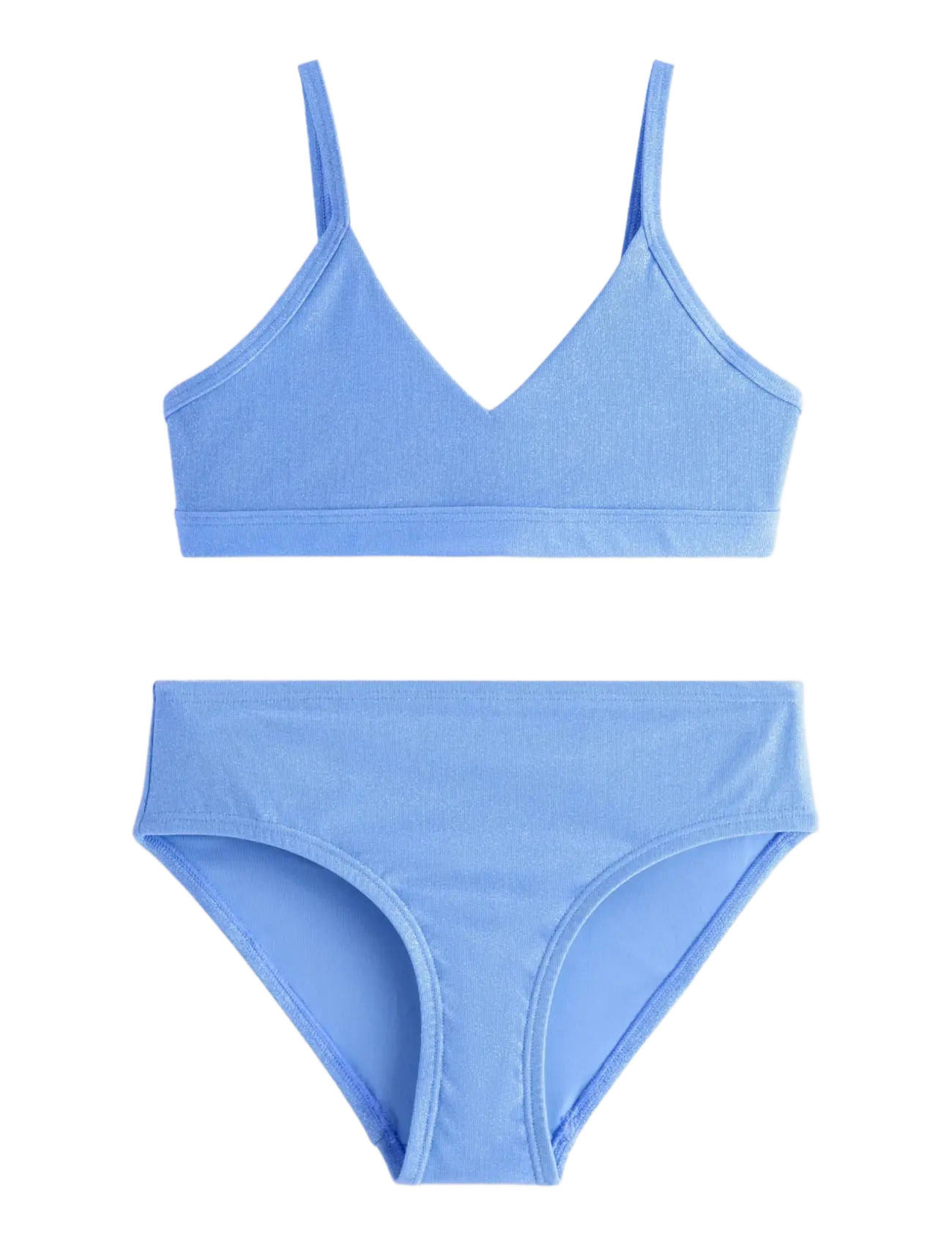 Lindex Bikini set with glitter - Lindex - LIGHT DUSTY BLUE / blue