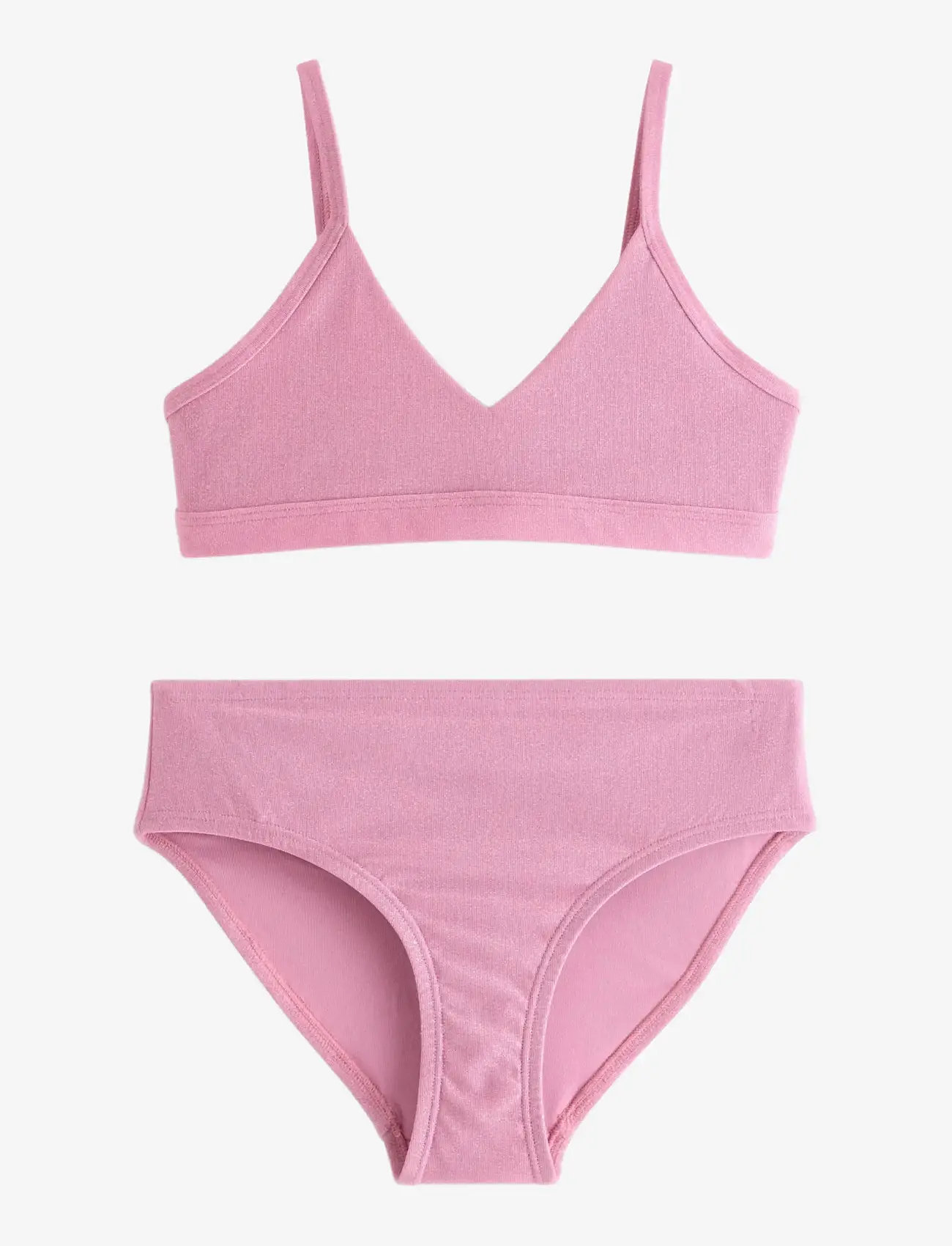 Lindex - Bikini set with glitter - bikinier - pink - 0
