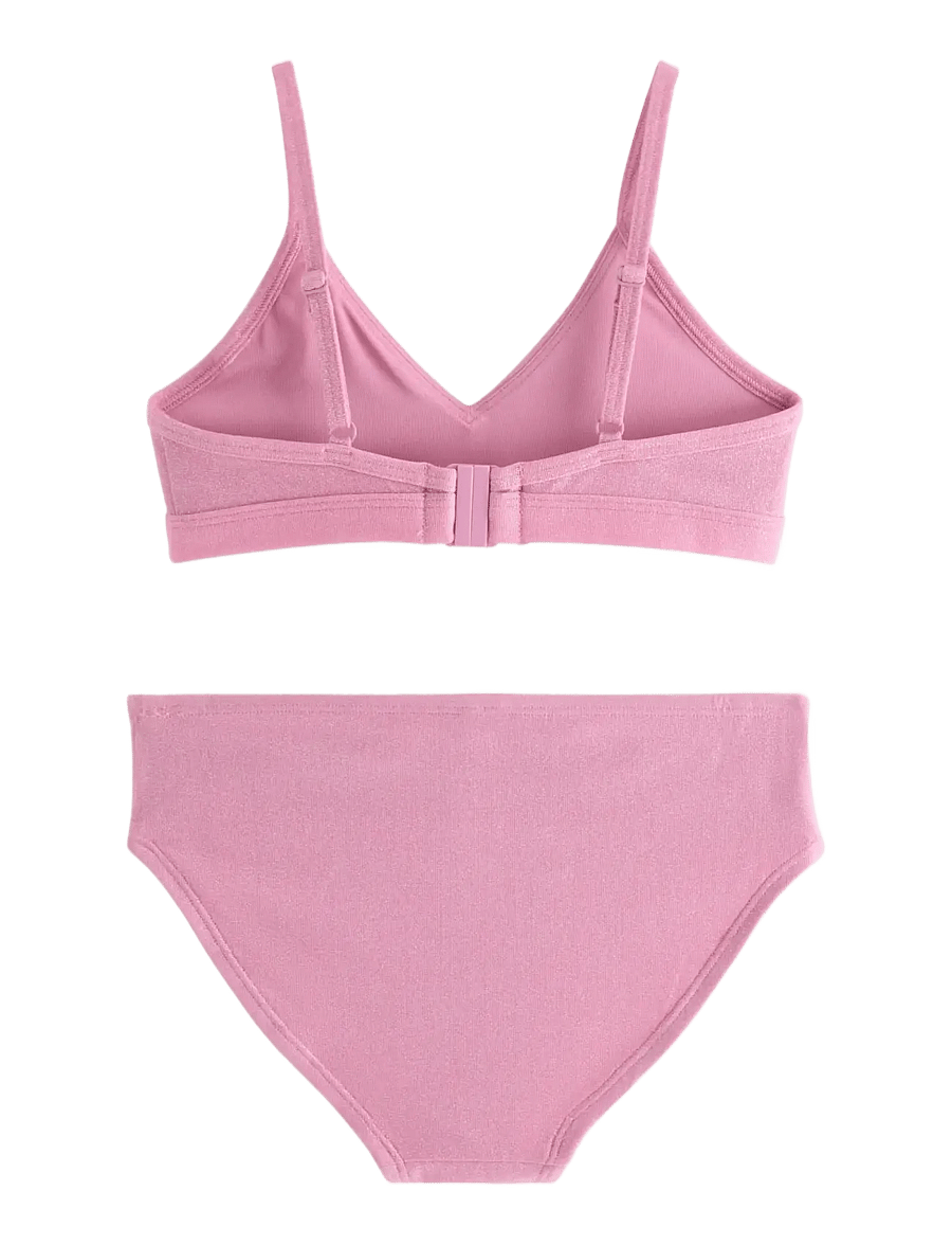 Lindex - Bikini set with glitter - bikinier - pink - 1