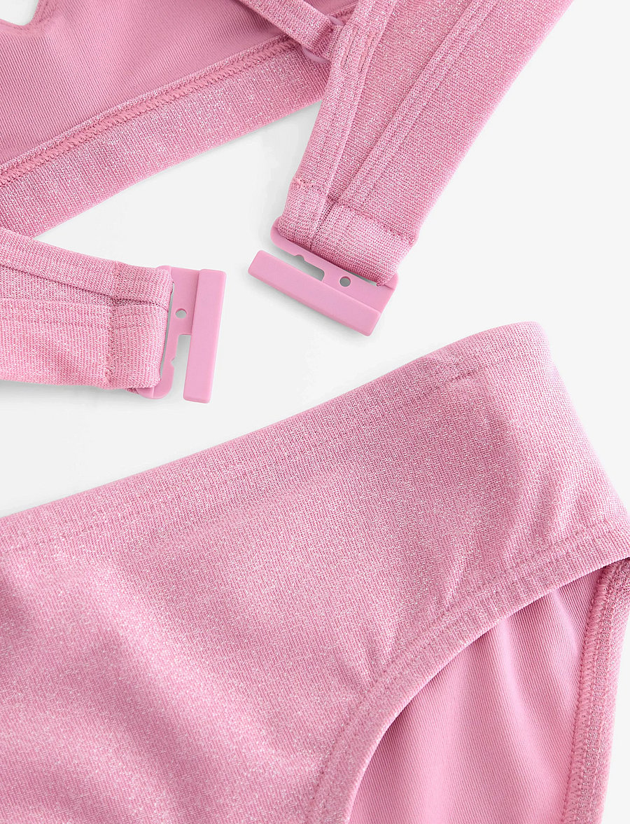 Lindex - Bikini set with glitter - bikinier - pink - 2