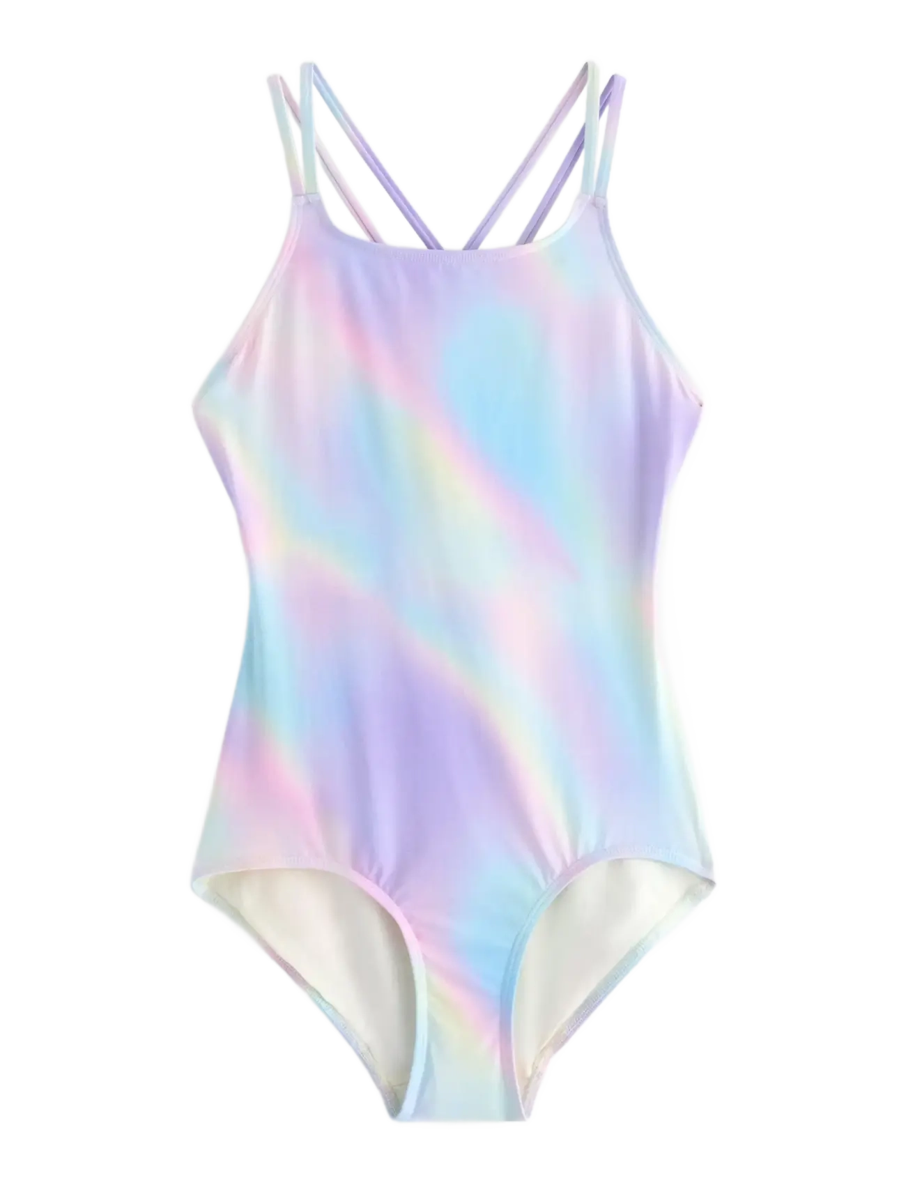 Lindex Swimsuit rainbow rib - Kollektsioonid - LIGHT LILAC / multi