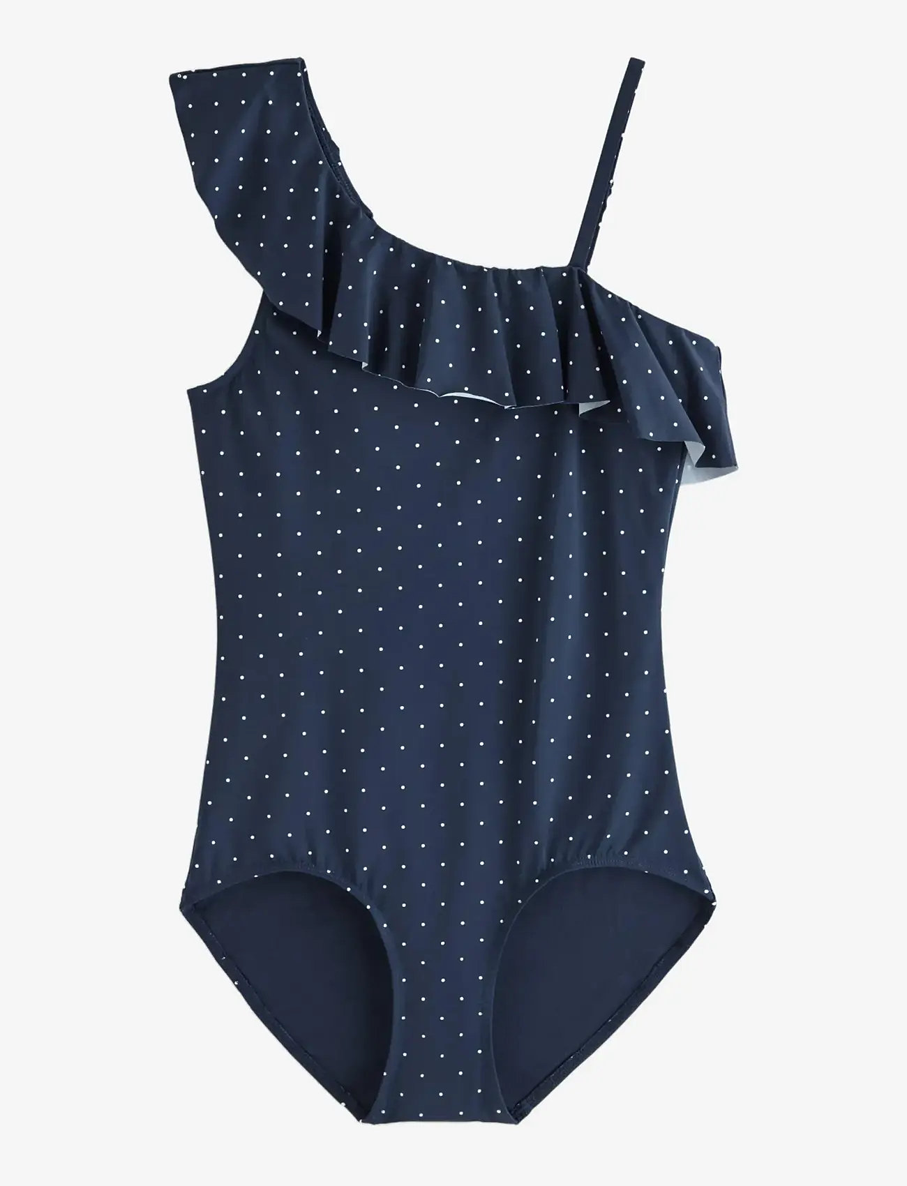 Lindex - Swimsuit with flounce - badedragter - navy - 0