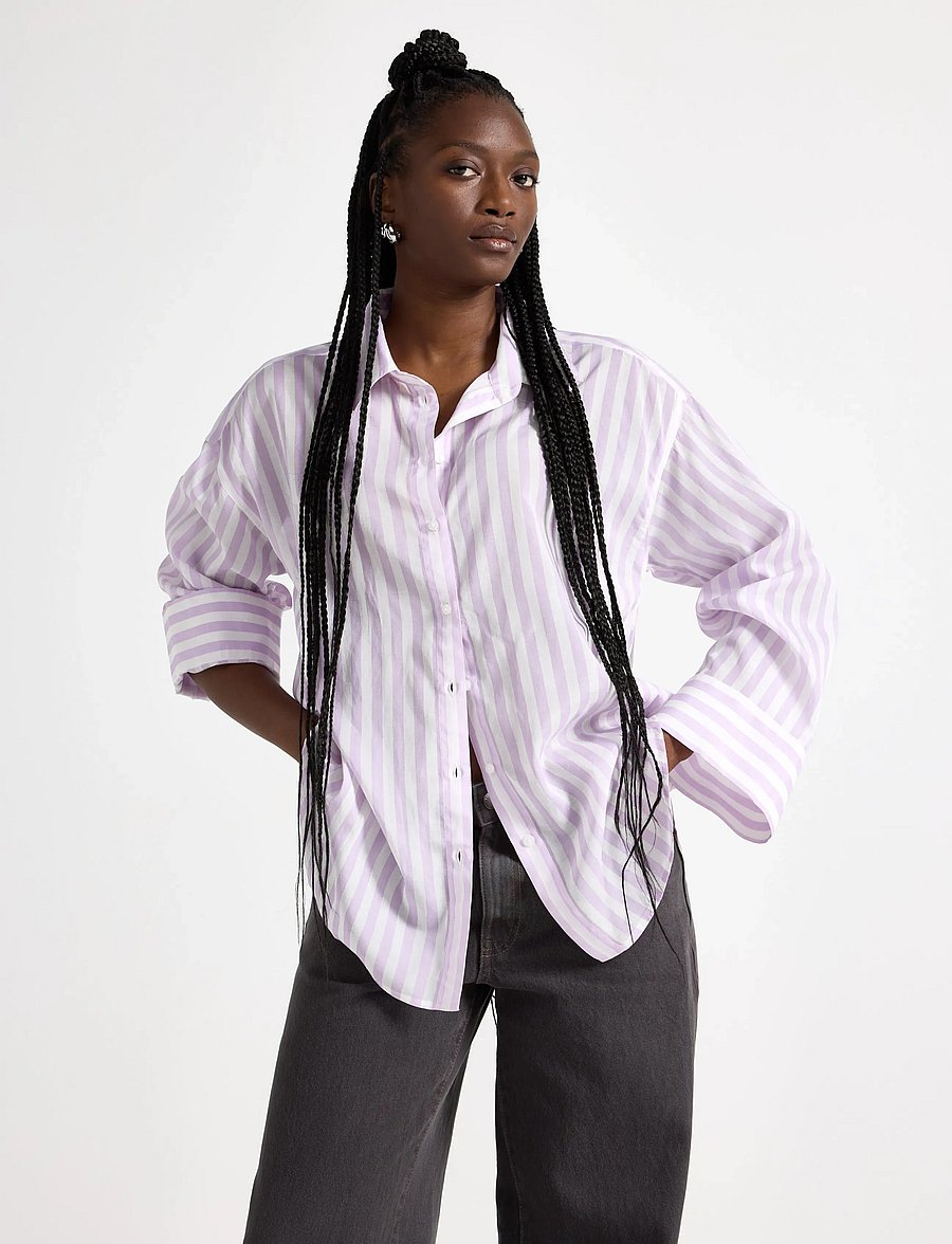 Lindex - Shirt - långärmade skjortor - light lilac - 0