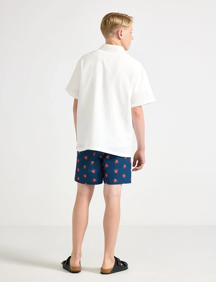 Lindex - Swim shorts with structure - shorts de bain - dk dusty blue - 3