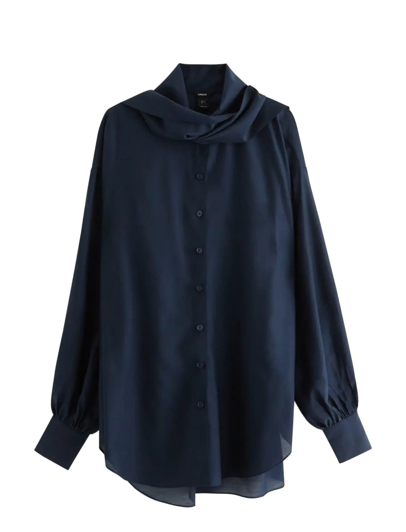 Lindex - Blouse Frida - long sleeved blouses - dk blue - 1