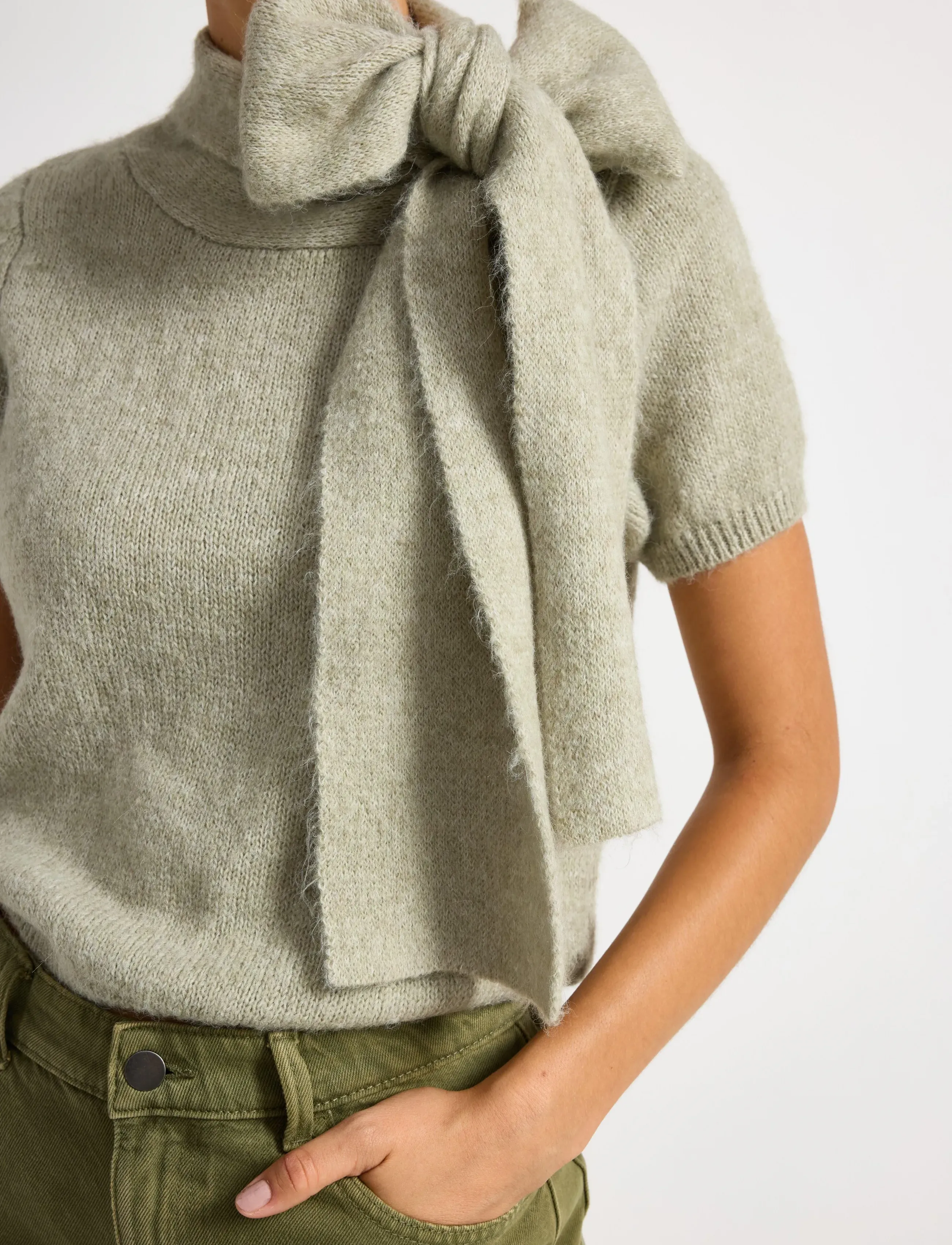Lindex - Sweater Cindy Bow - laveste priser - light green - 4
