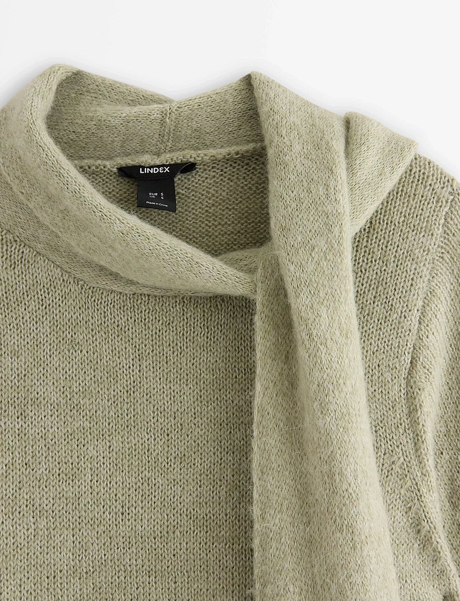 Lindex - Sweater Cindy Bow - pullover - light green - 5