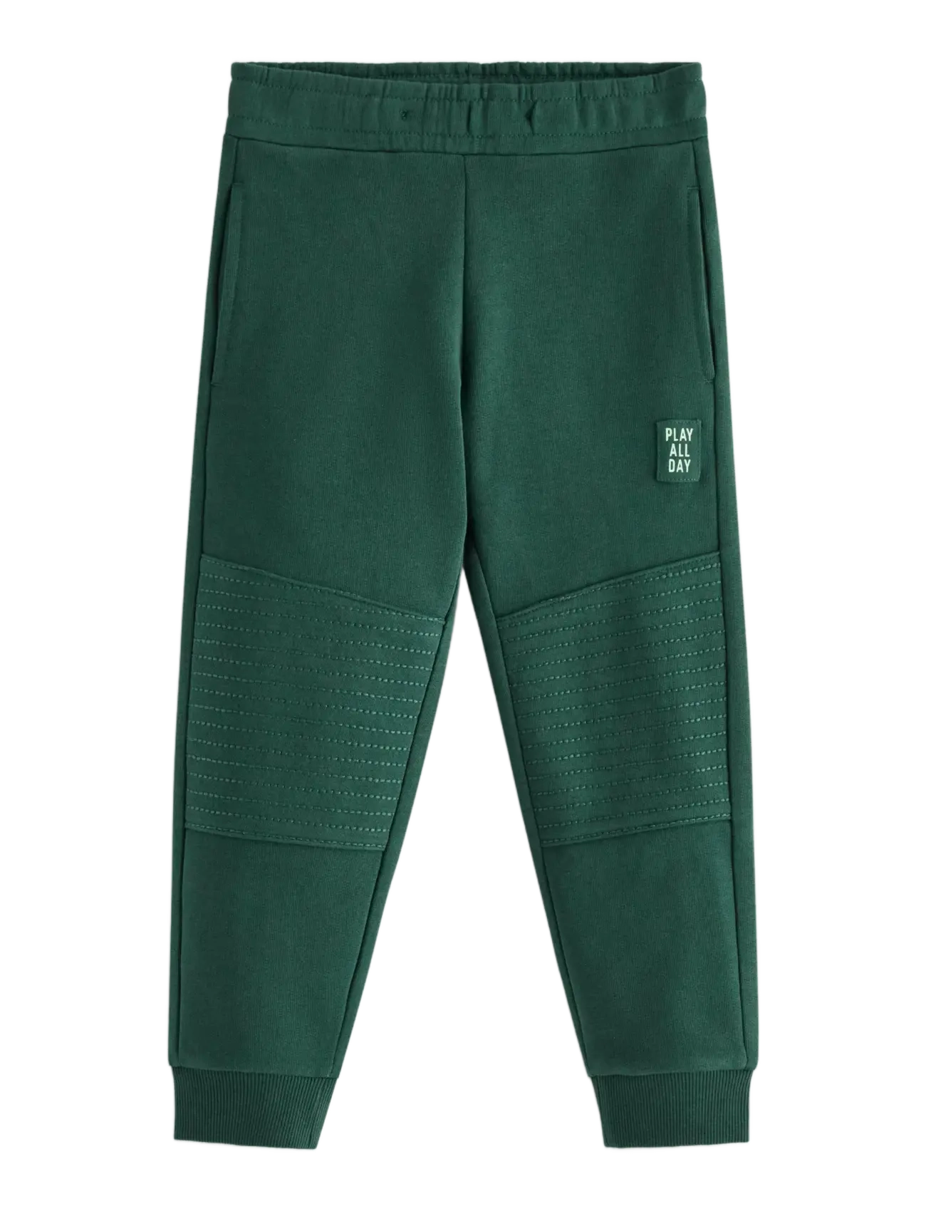 Lindex Joggers with reinforced knees - Dressipüksid - DARK DUSTY GREEN / green