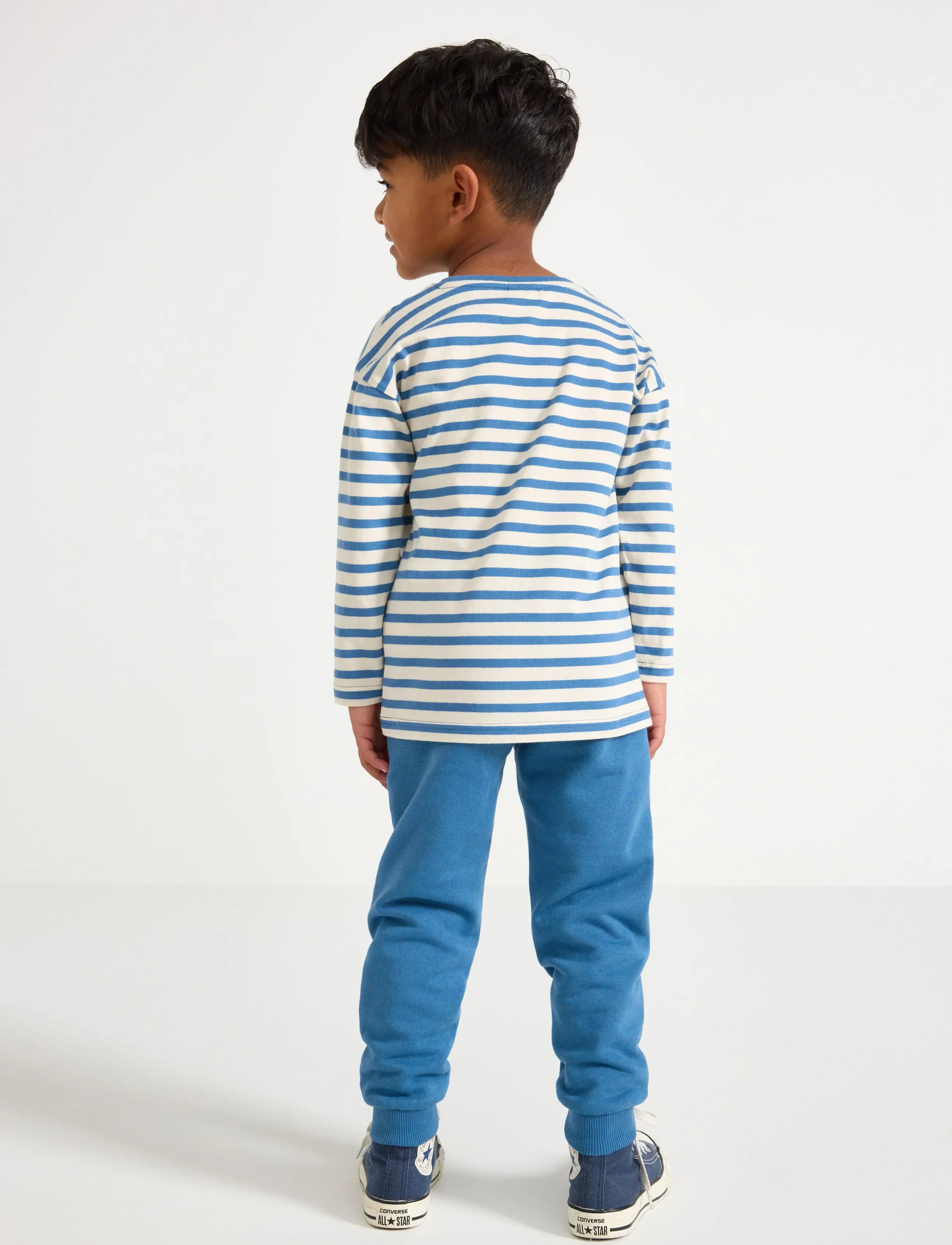 Lindex - Joggers with reinforced knees - mjukisbyxor - light dusty blue - 3