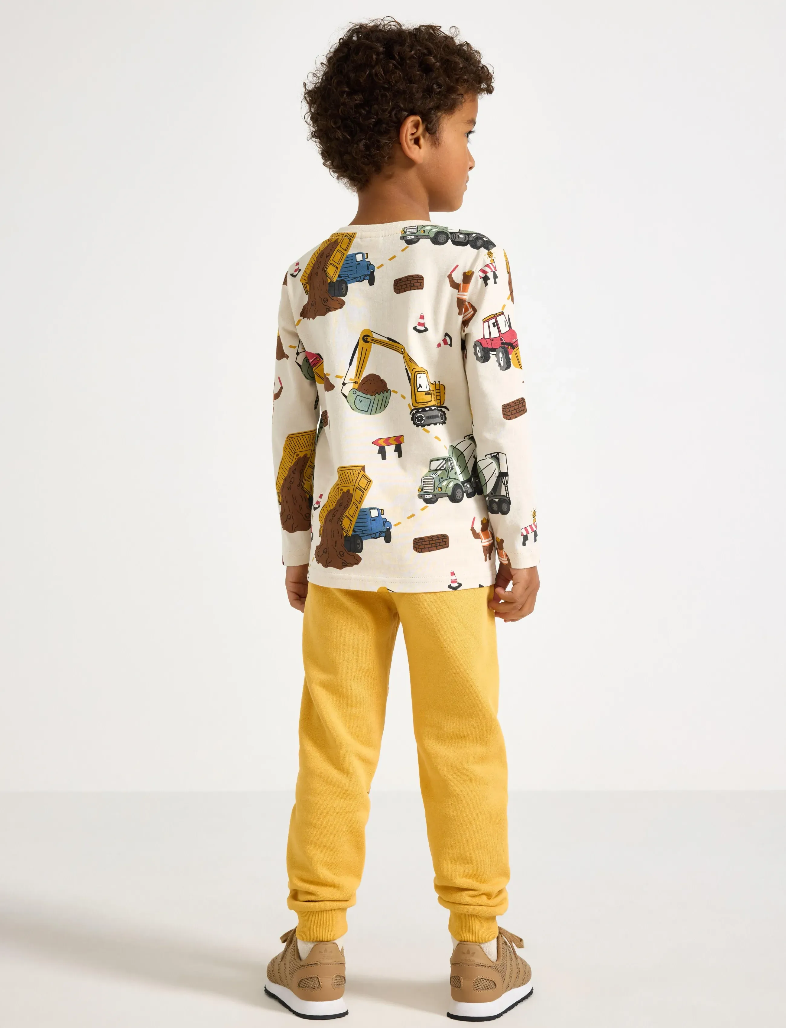 Lindex - Joggers with reinforced knees - verryttelyhousut - light dusty yellow - 3