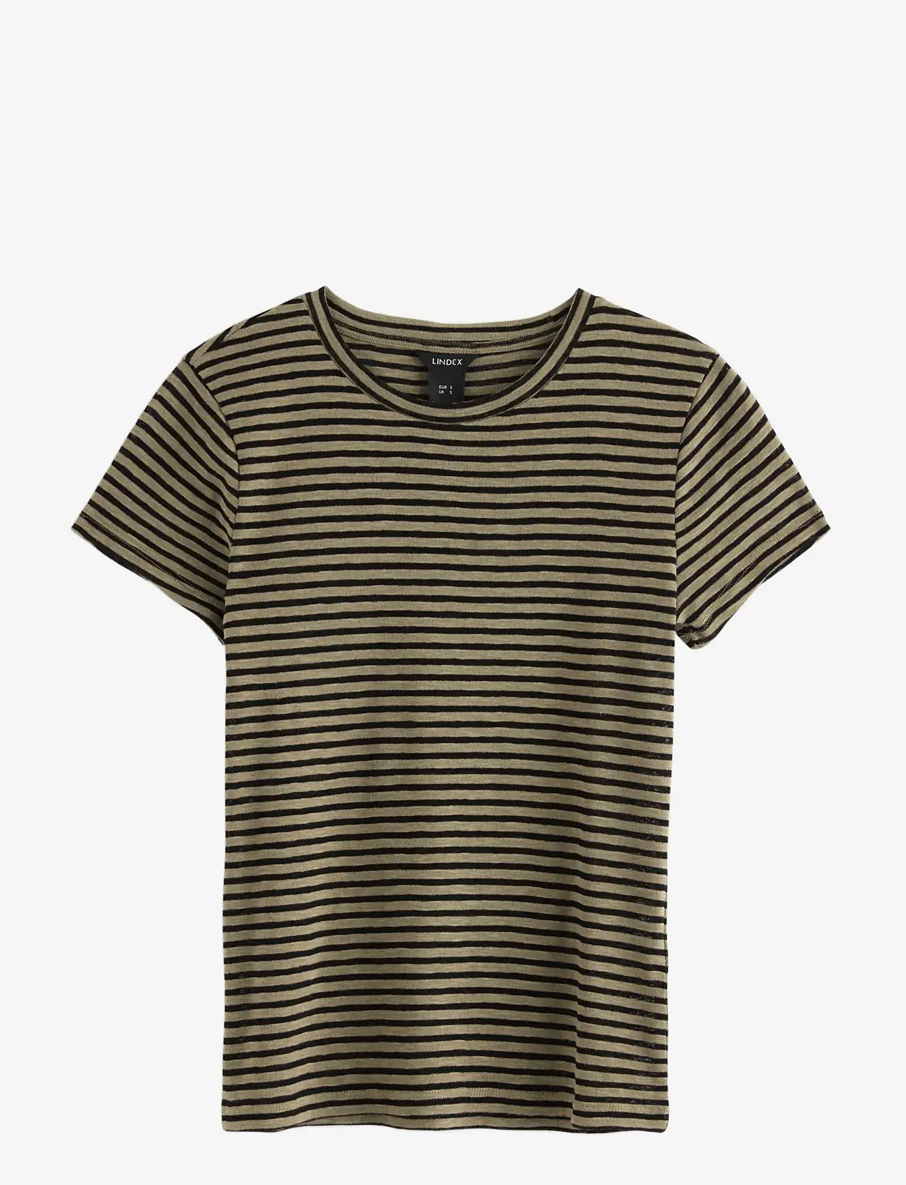Lindex - Top Bella shortsleeve - t-shirts - light khaki - 1