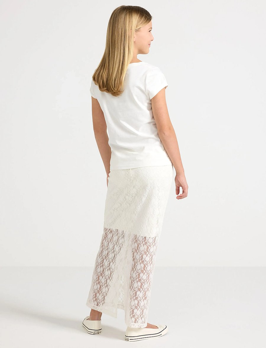Lindex - Skirt in lace - midi-röcke - off white - 3