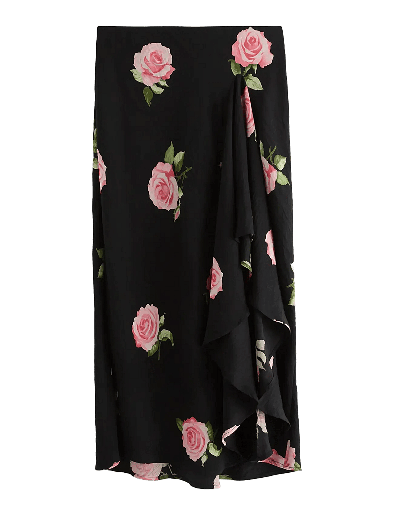 Lindex - Skirt Melissa - maksiseelikud - black - 1