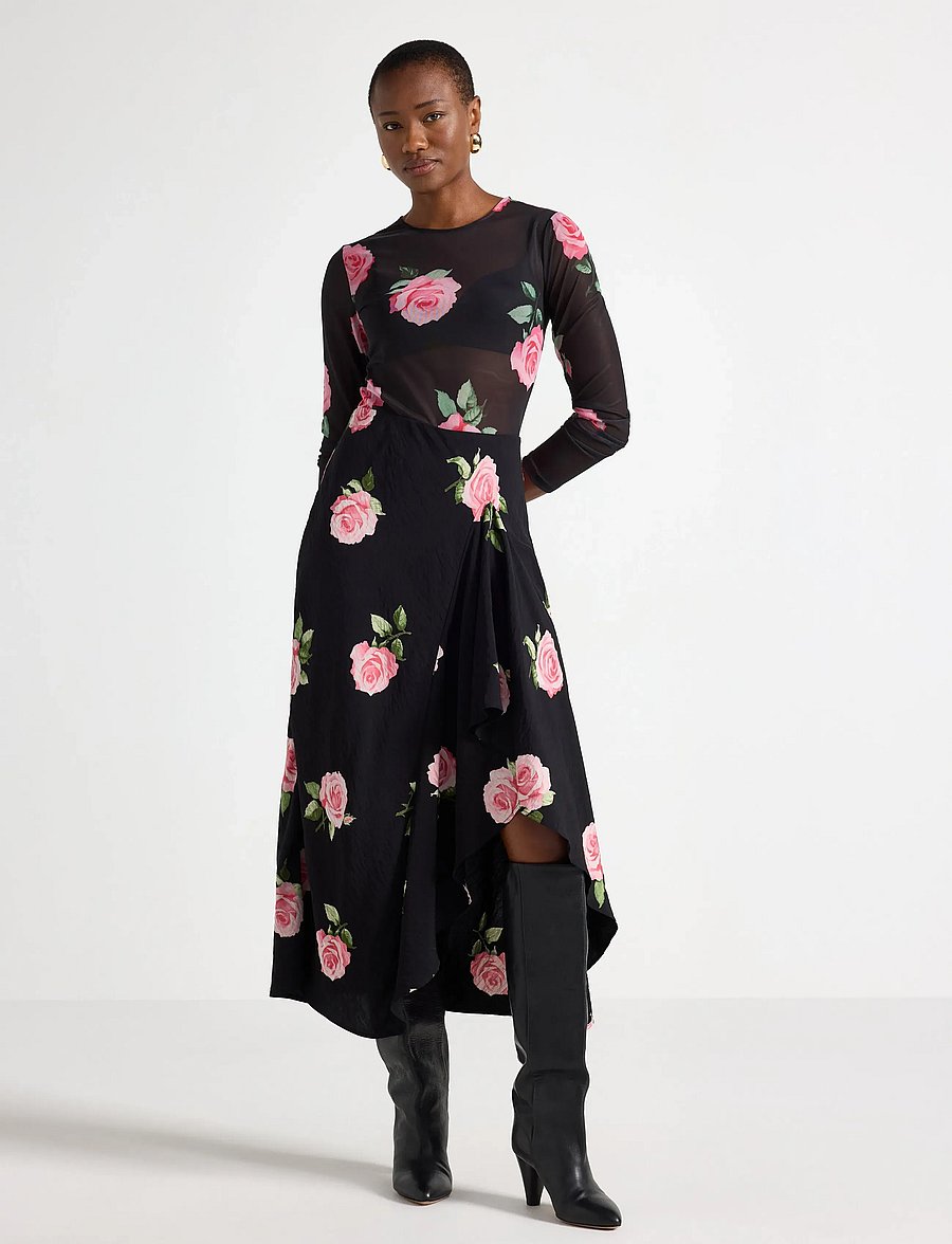 Lindex - Skirt Melissa - maxi nederdele - black - 0